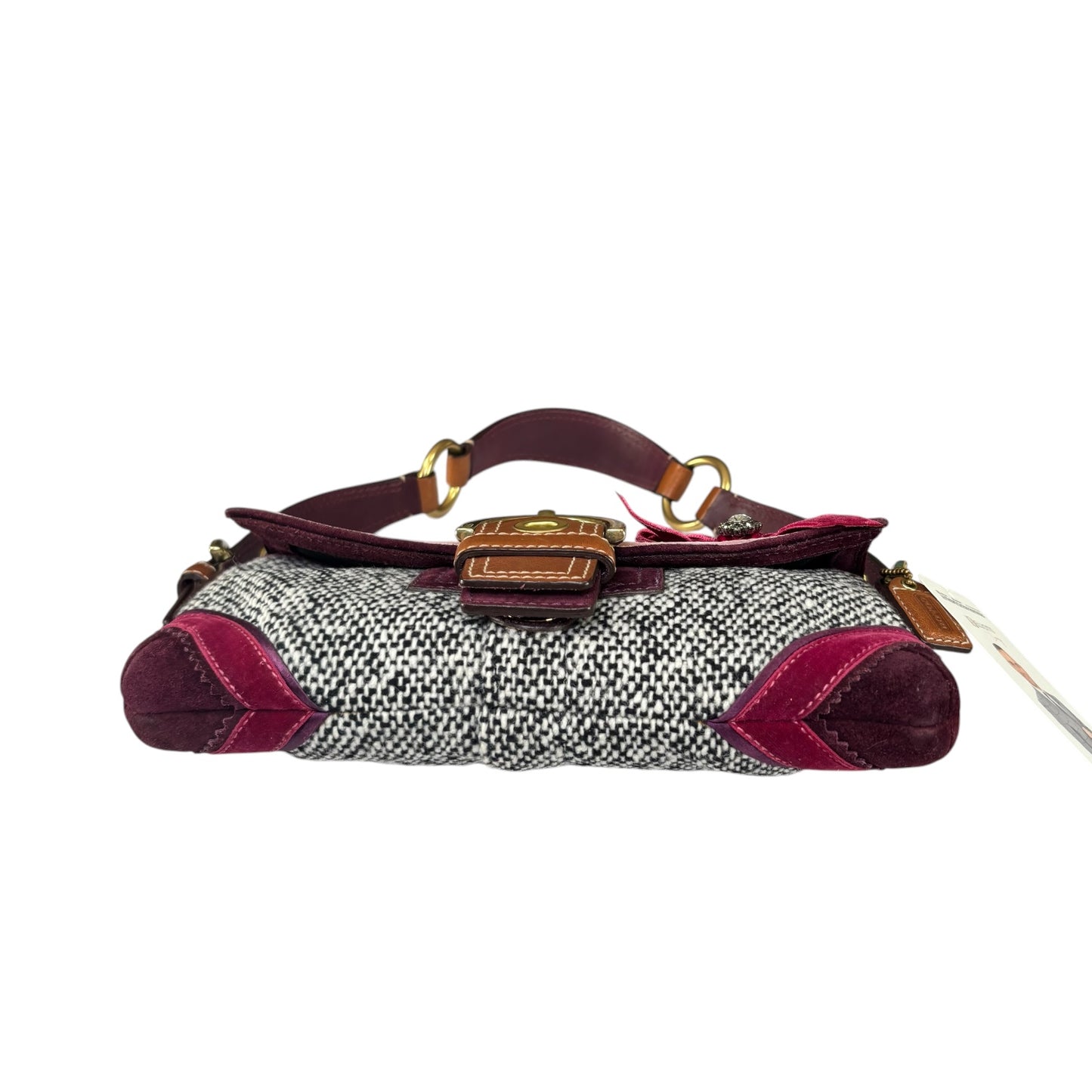 Coach Y2K Tweet Suede Bow Limited Baguette Purse