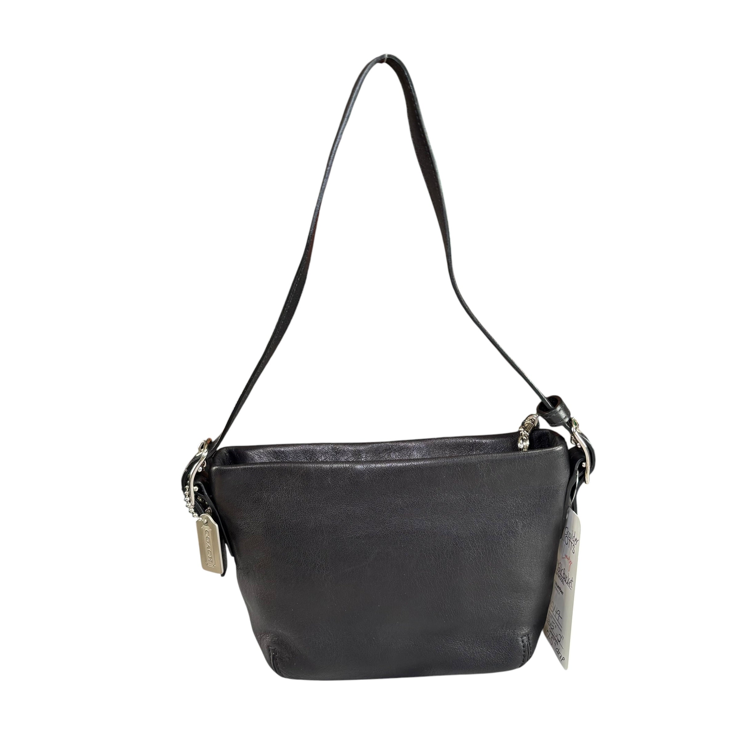 Coach Mini Y2K Black Leather SHW Shoulder Purse – Elliott's Luxury