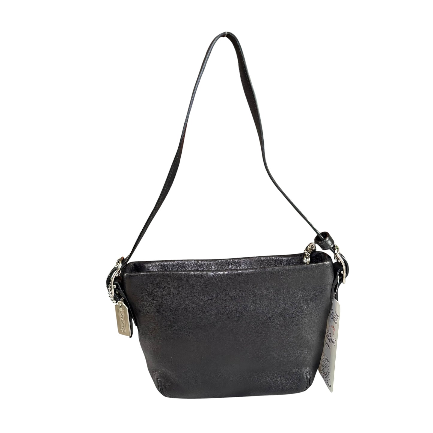 Coach Mini Y2K Black Leather SHW Shoulder Purse
