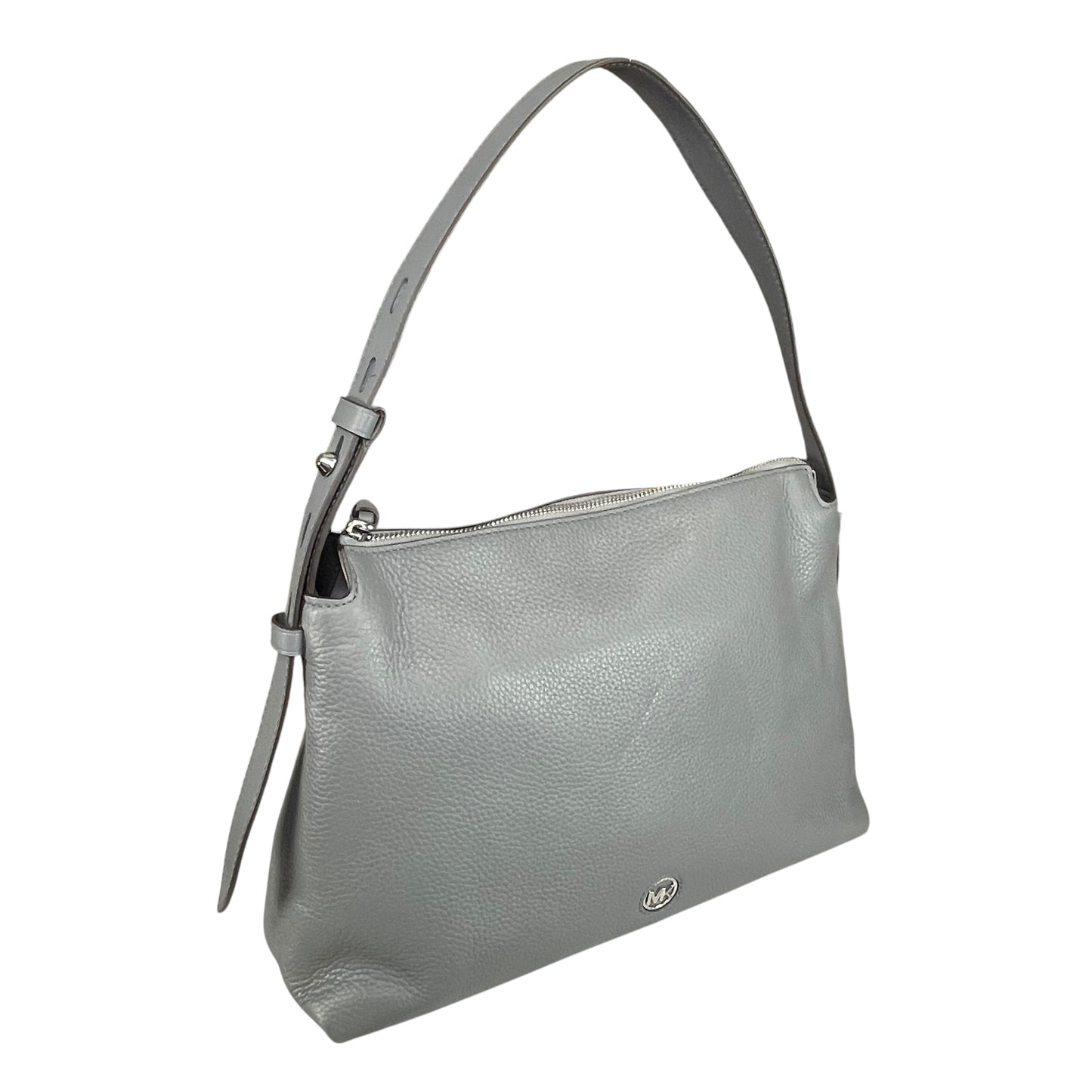 Michael Kors Shailene SHW Studded Grey Pebbled Leather Hobo Purse