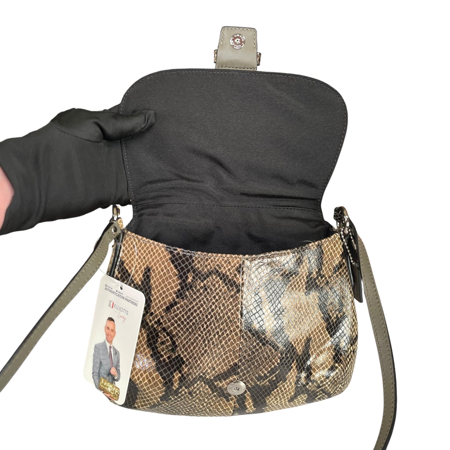 Coach SoHo Python Embossed Leather SHW Crossbody