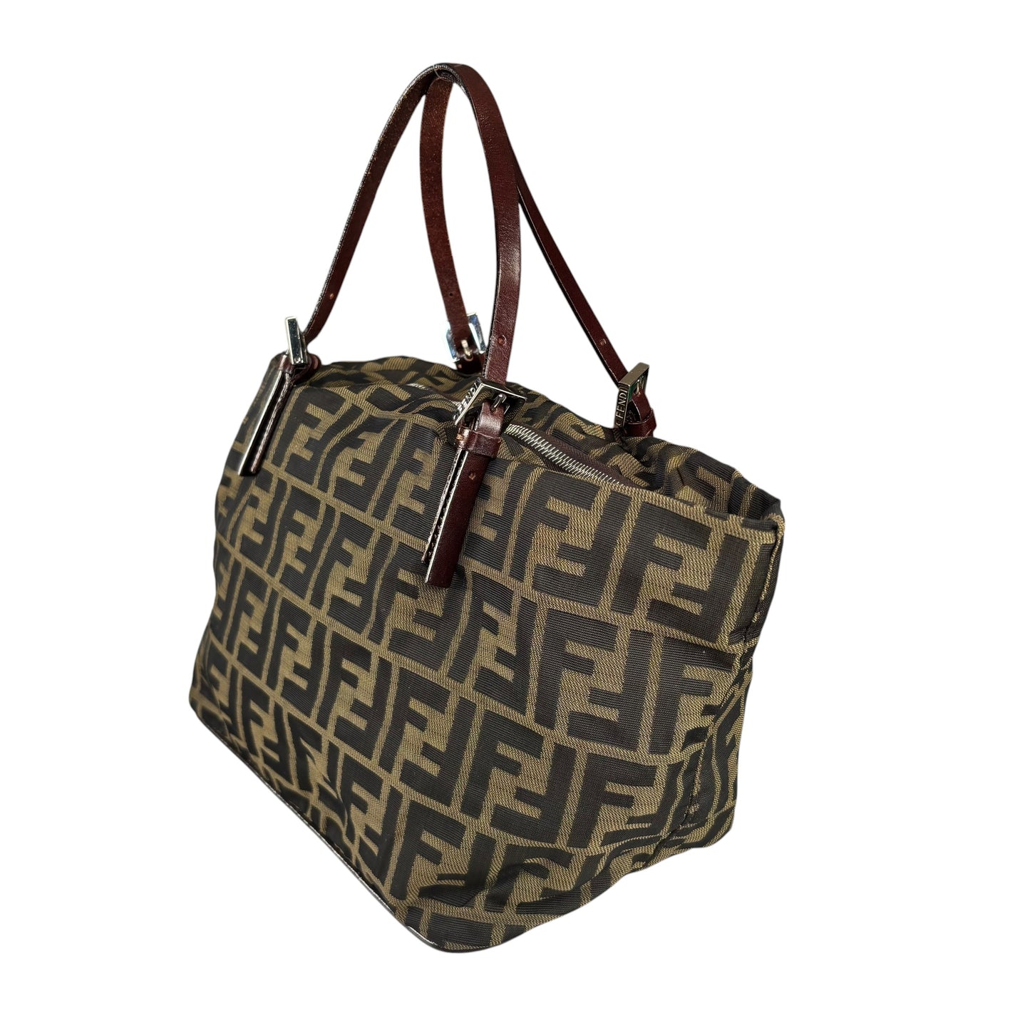 Fendi Zucca Y2K Canvas Mini Bucket Tote Purse