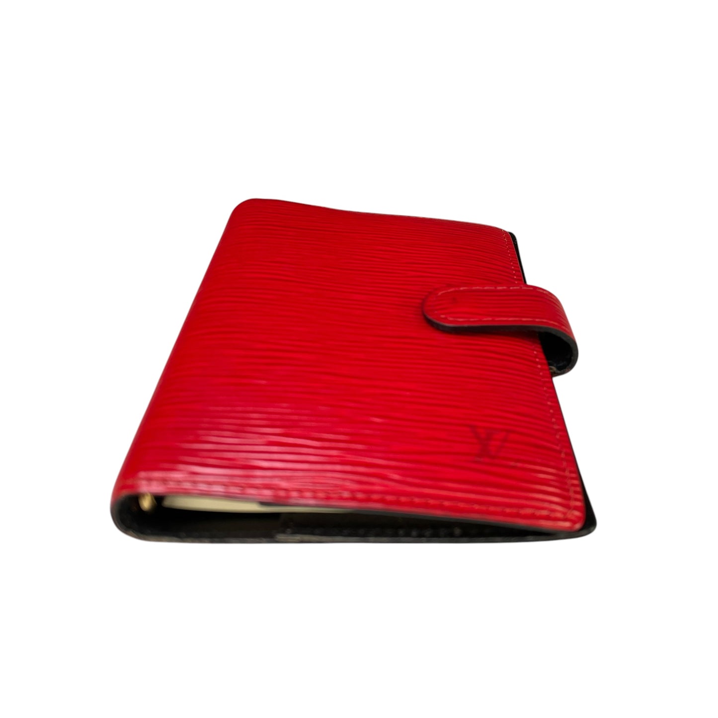 Louis Vuitton Agenda PM Red Epi Leather Gold Hardware Snap Closure Organizer
