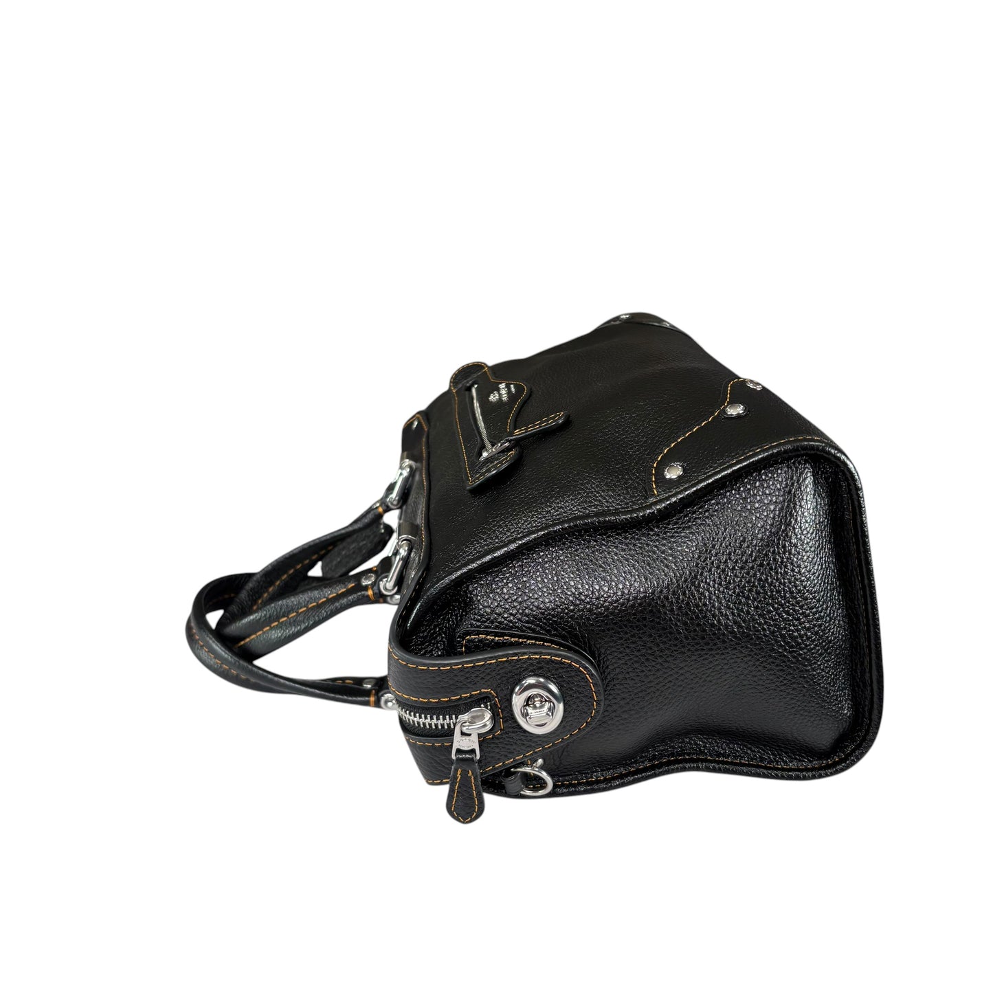 Coach Millie SHW Pebbled Leather Satachel Crossbody Bag