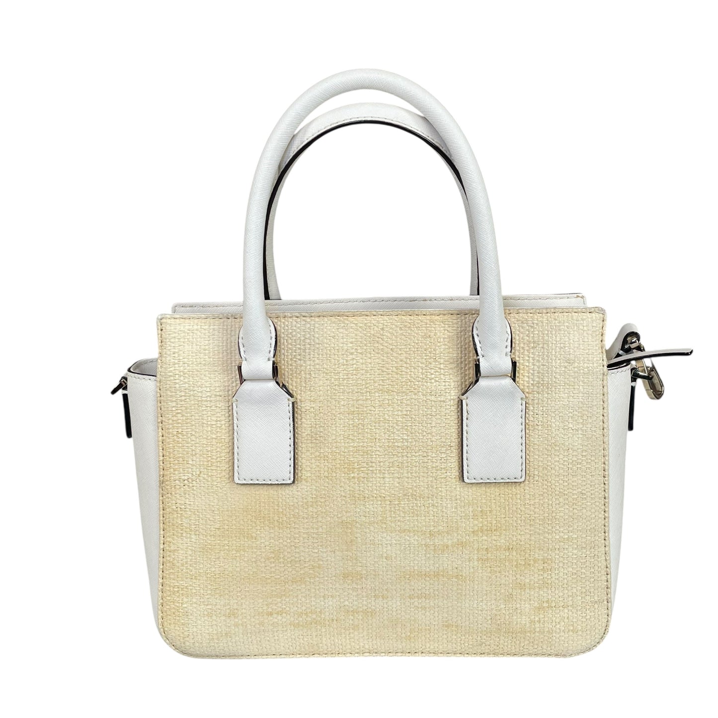 Kate Spade Cameron Street Candace Raffia Satchel GHW 2-Way Tote