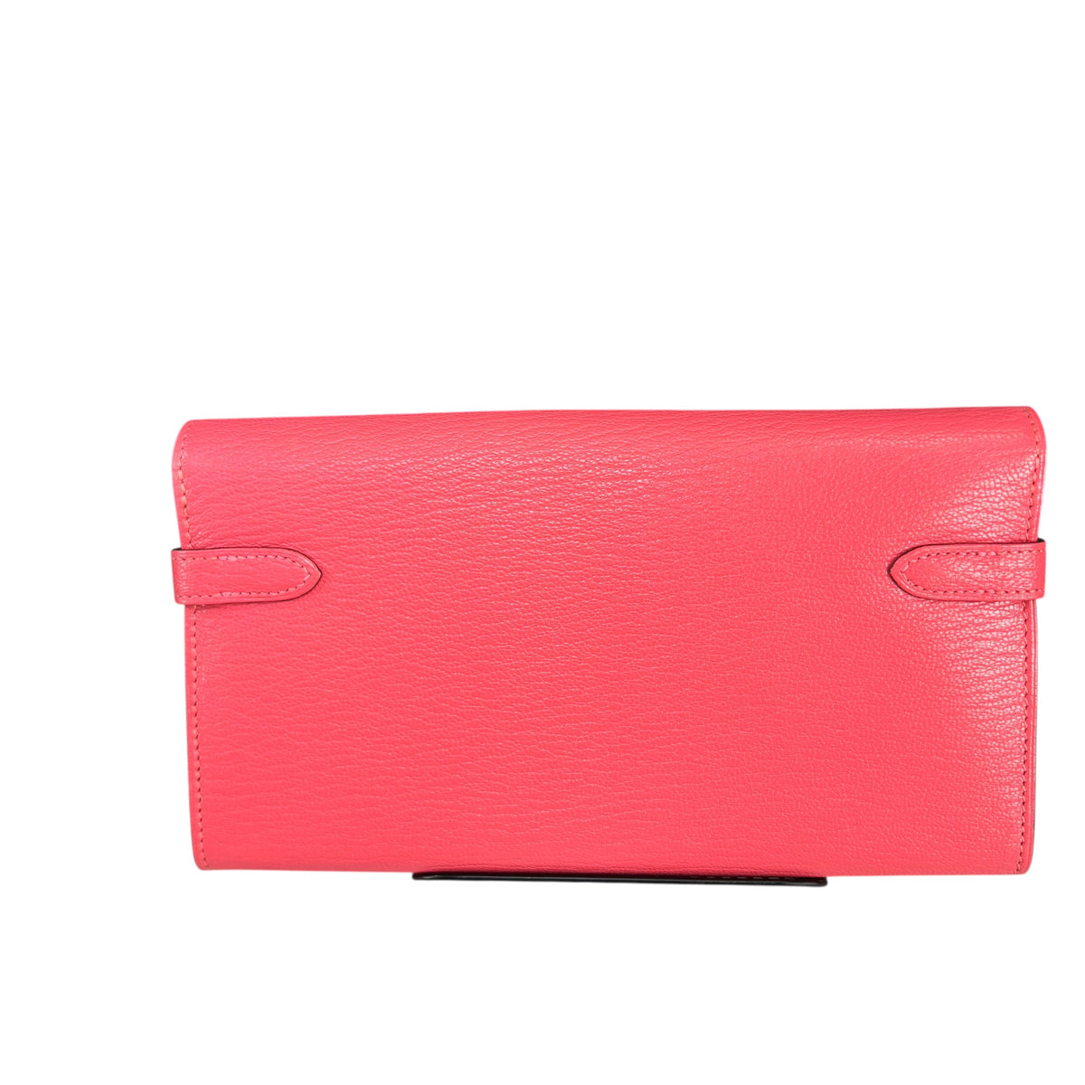 Hermes Kelly Coral Pallidum Turn-Lock Goat Long Wallet