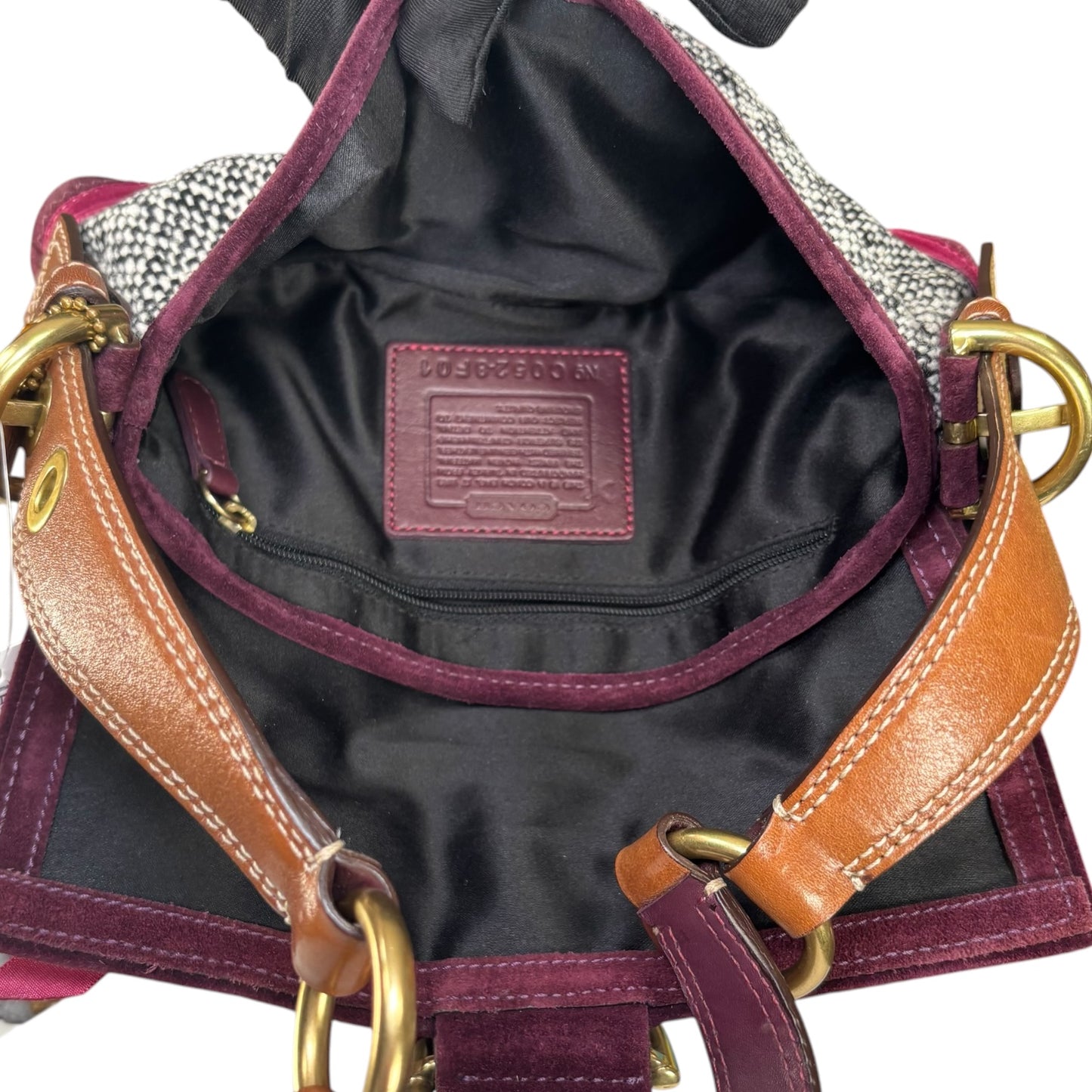 Coach Y2K Tweet Suede Bow Limited Baguette Purse