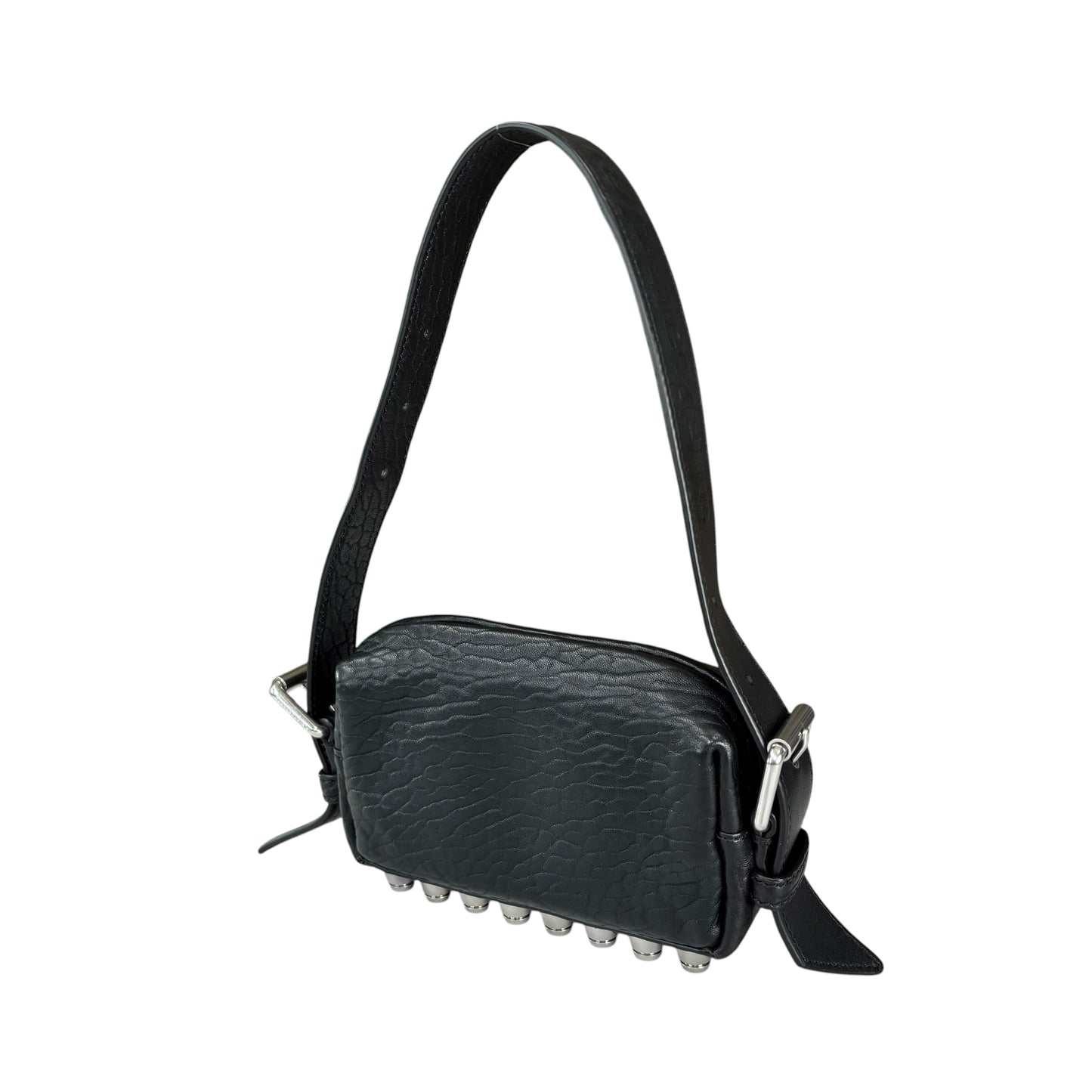 Alexander Wang Mini Ricco Black Leather Studded 2-Way Purse
