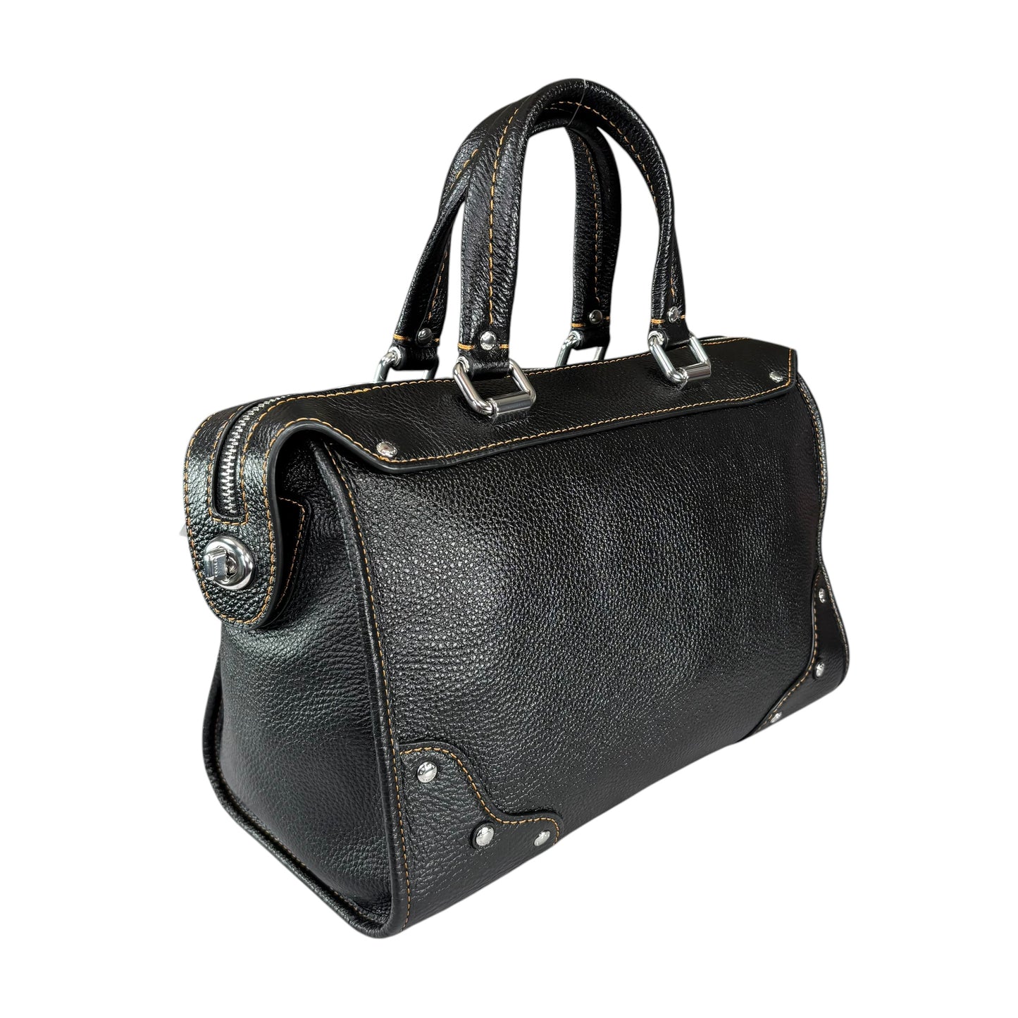 Coach Millie SHW Pebbled Leather Satachel Crossbody Bag