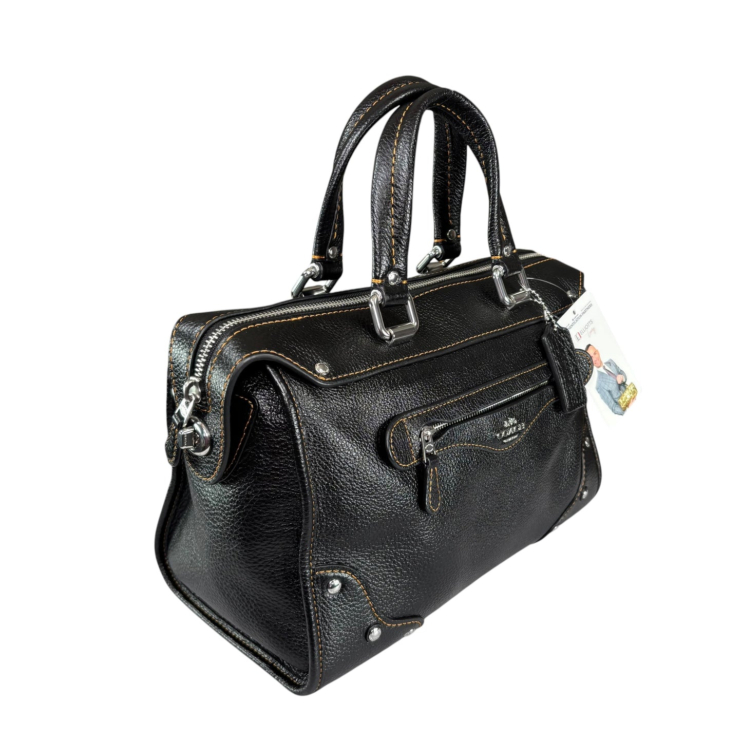 Coach Millie SHW Pebbled Leather Satachel Crossbody Bag