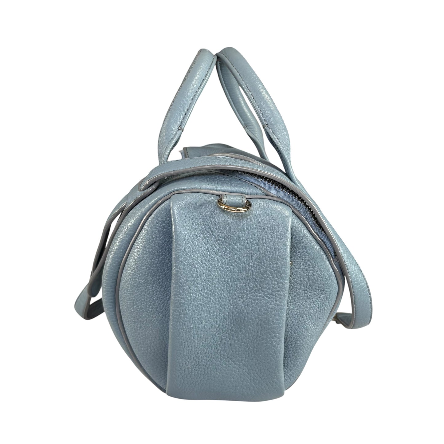 Alexander Wang Rocky Light Blue Gold HW Leather Boston 2-Way Crossbody