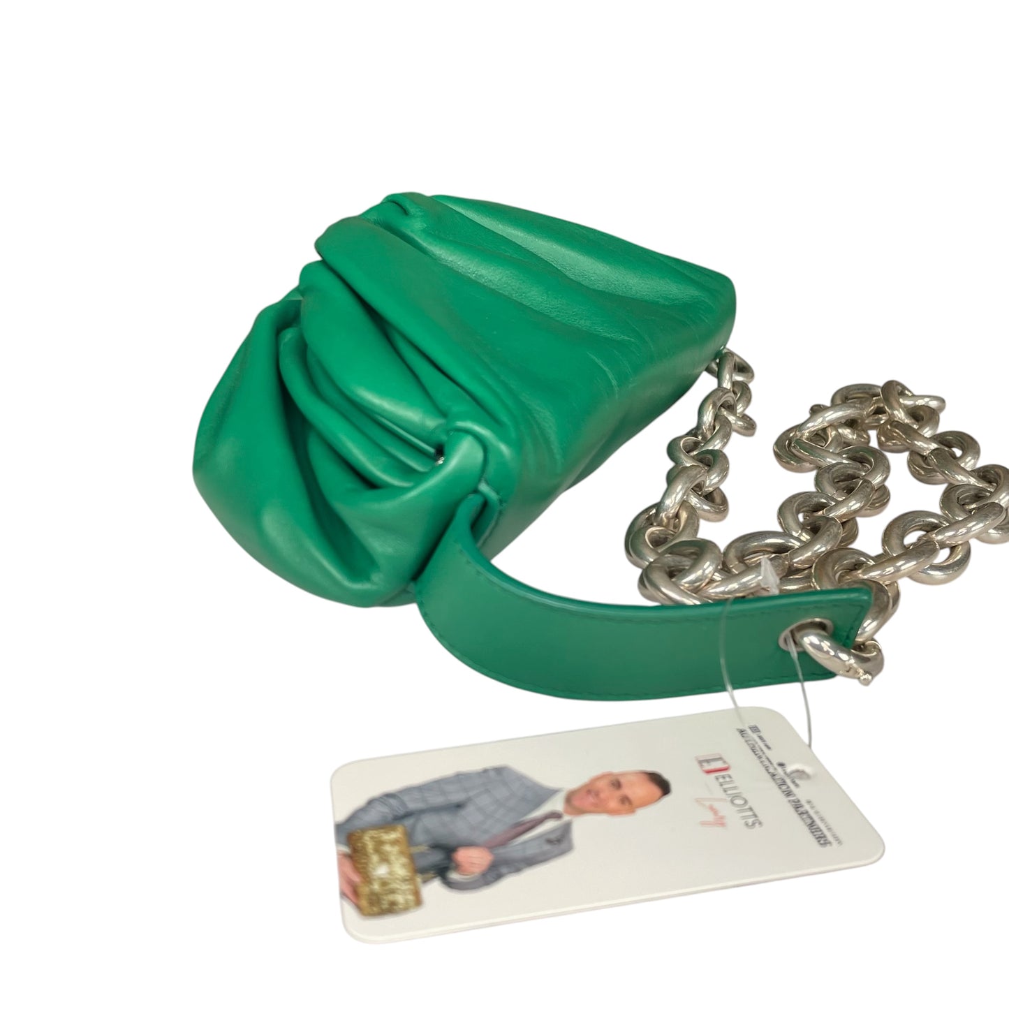 Bottega Veneta Dumpling Green Nappa SHW Chain Sling Bum Belt Bag