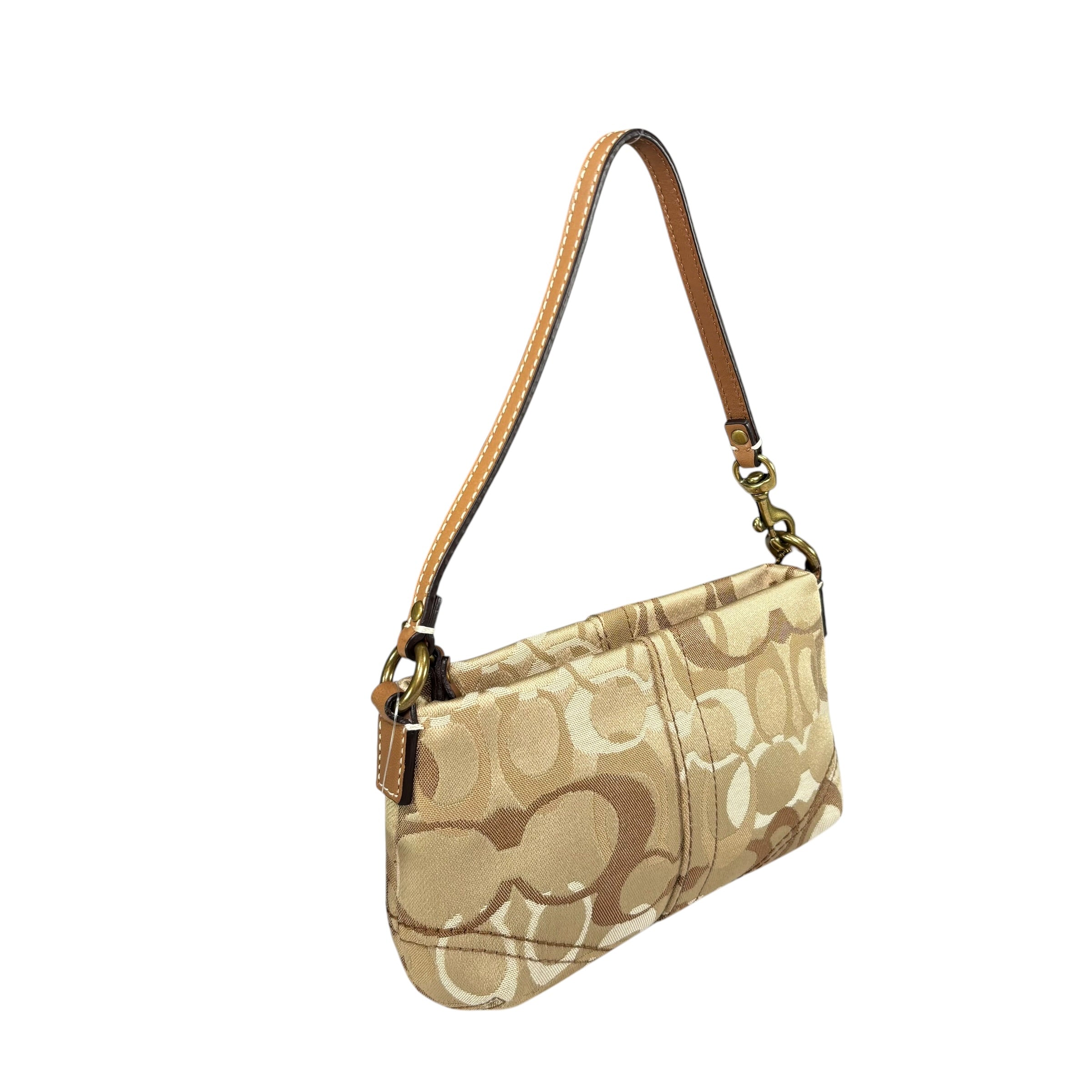 Coach Y2K Mini Soho Signature Canvas Brown Jacquard Leather GHW