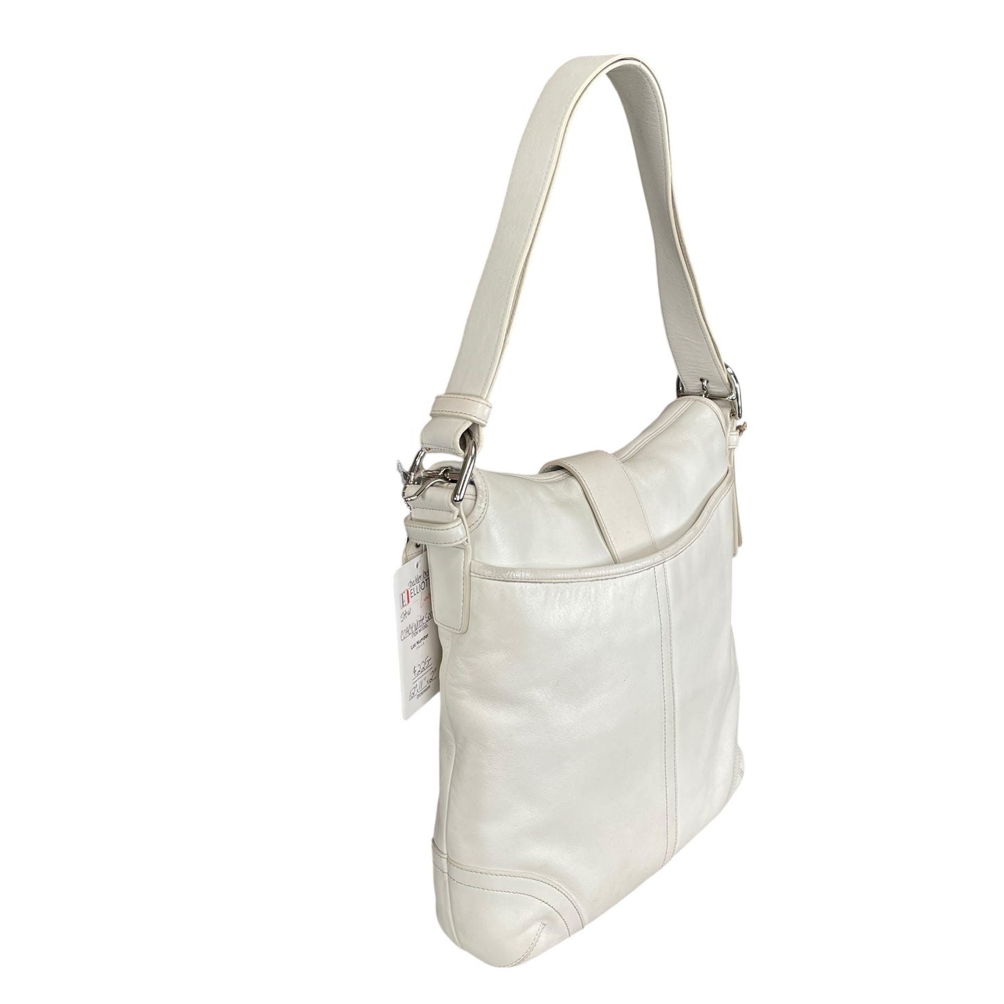 Coach Soho Legacy Leather  Off White Buckle Crossbody Y2K 2-Way Shoulder Purse