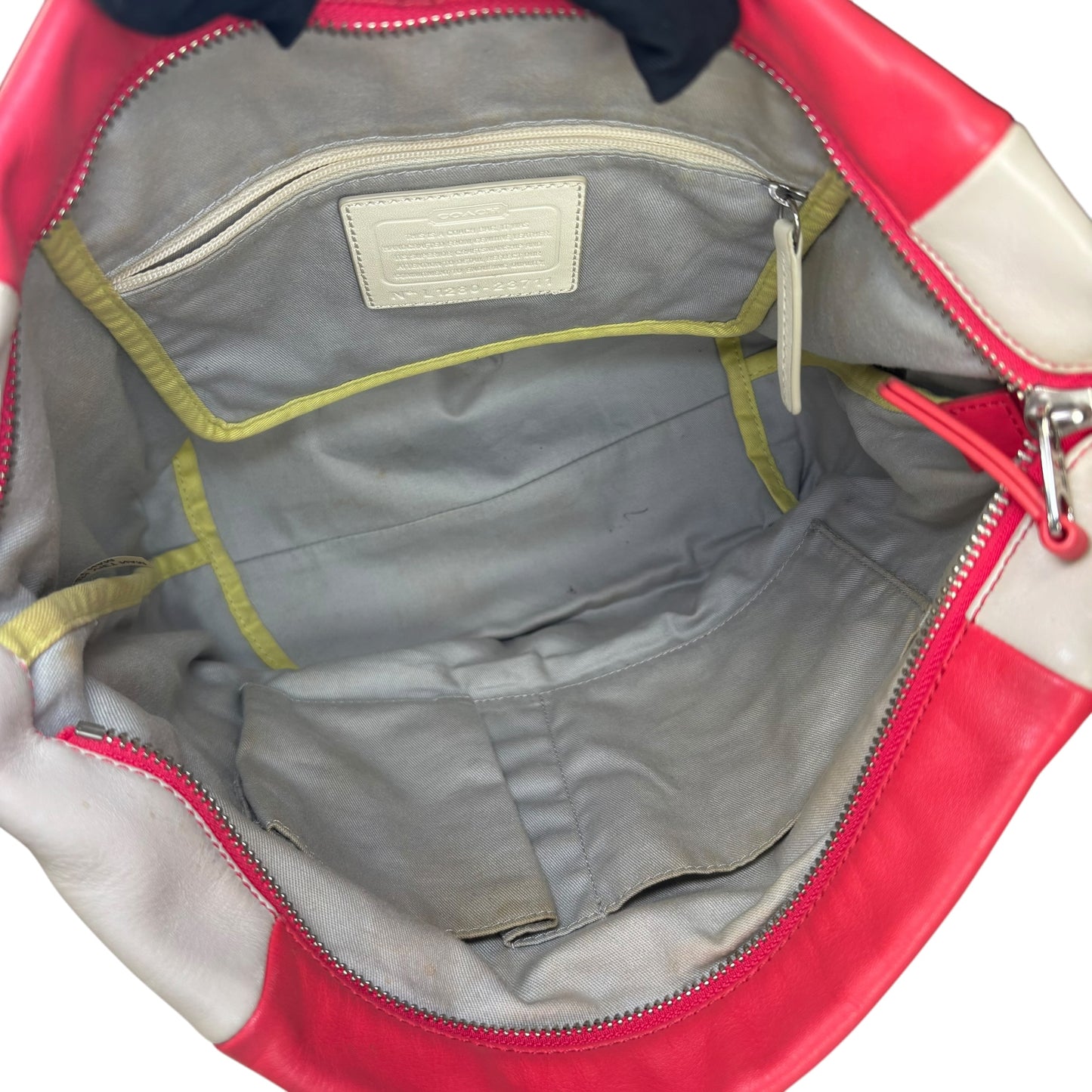 Coach Legacy Pink SHW ColorBlock Y2K Weekend Hobo Purse