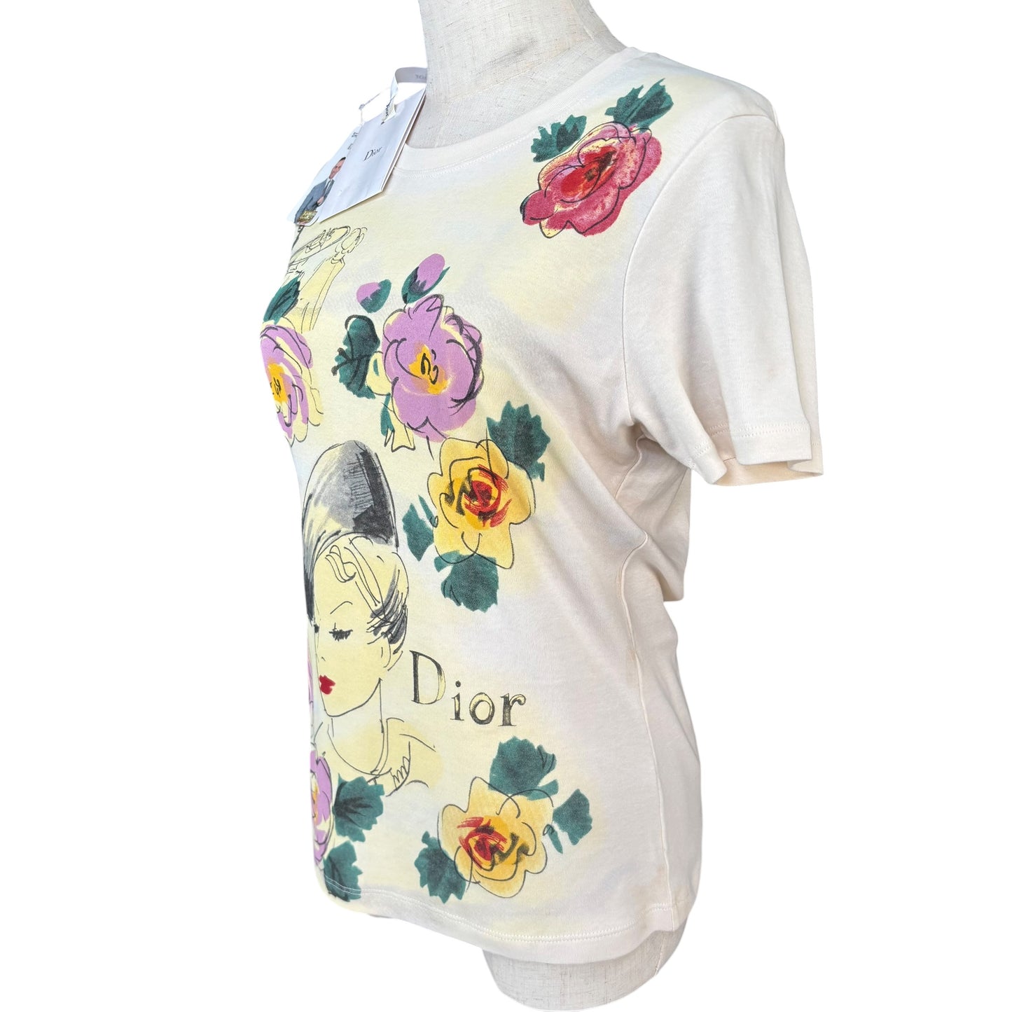 Christian Dior Y2K Paris Ecru 2005 T-Shirt