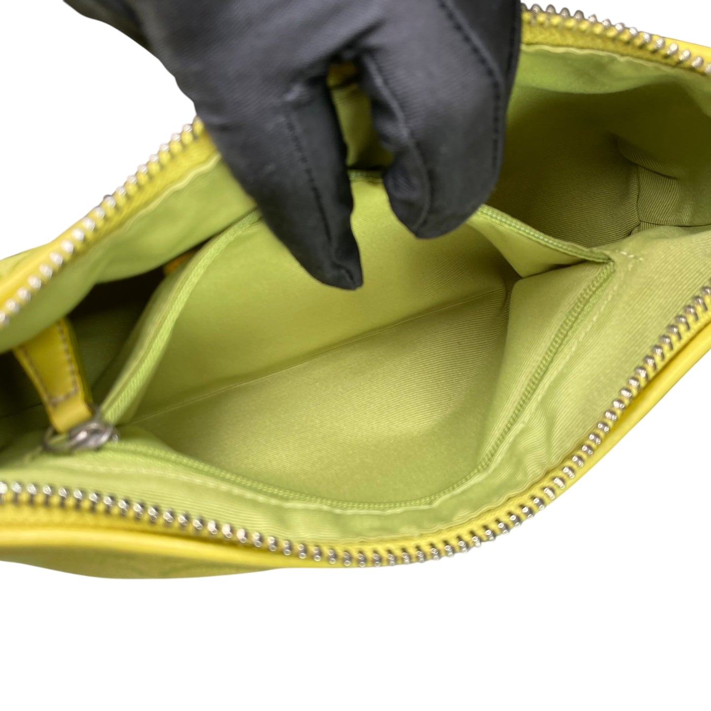 Coach Demi Y2K Signature C Lime Shoulder Purse
