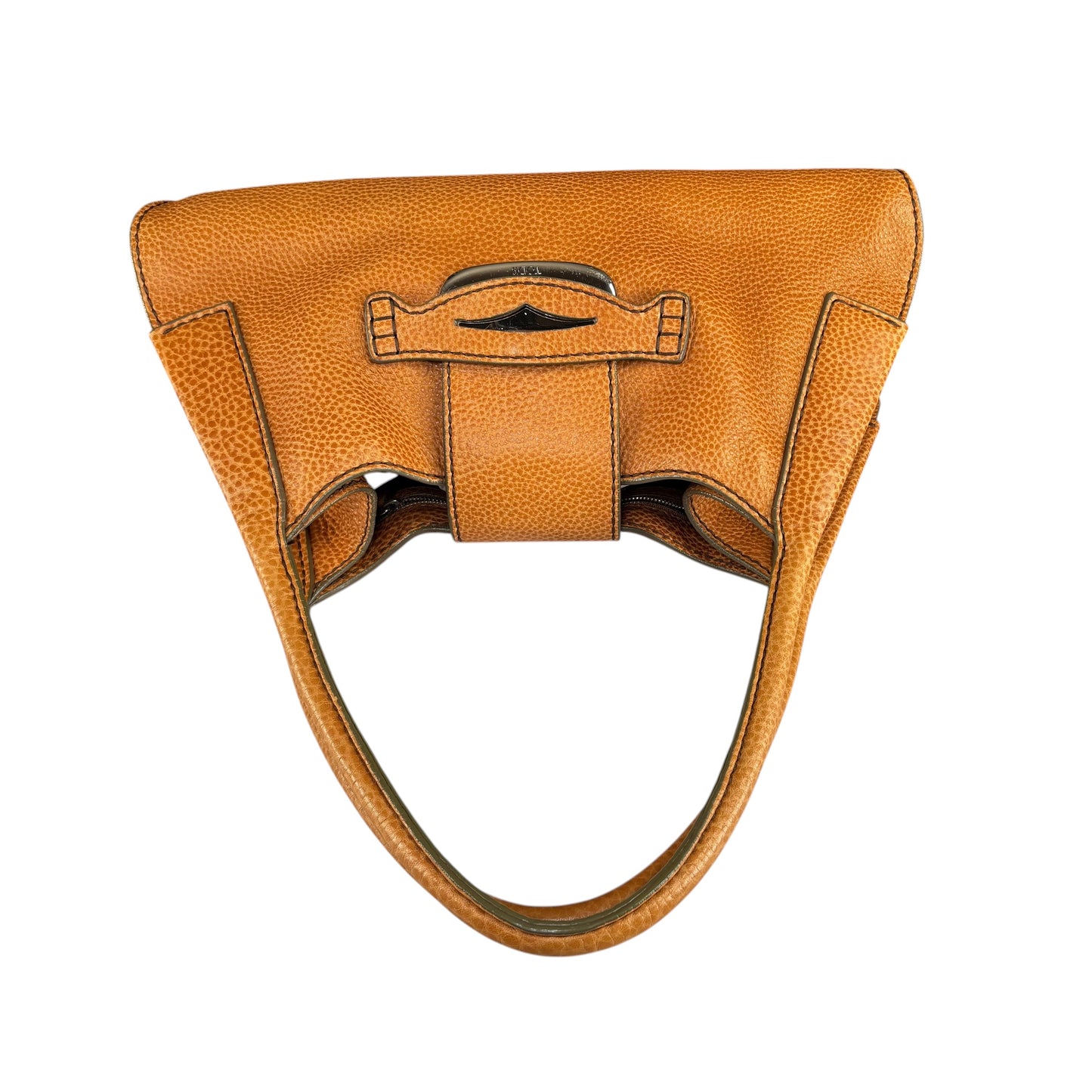 TOD’s Golden Brown SHW Pebbled Leather Hobo Shoulder Purse