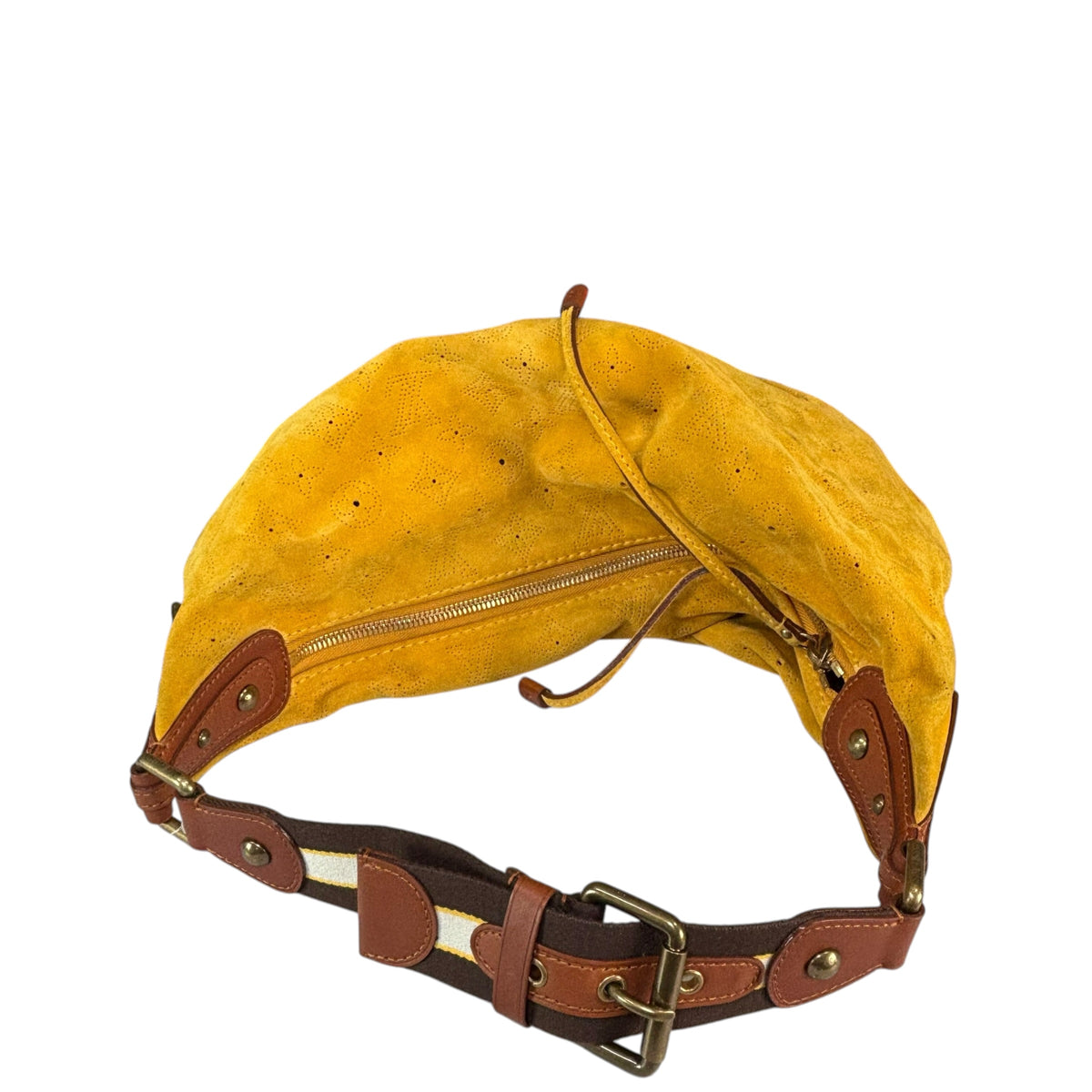 Louis Vuitton Y2K Onata Mustard Mahina Suede GM Hobo Bag