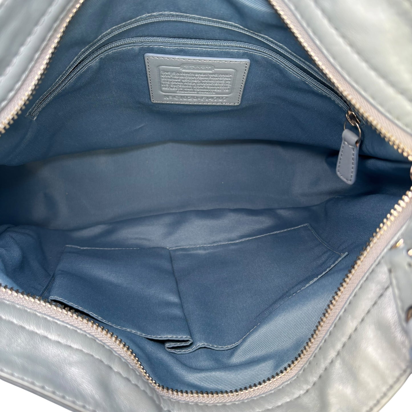 Coach Zoe Light Blue SHW 2-Way Shoulder Hobo Purse
