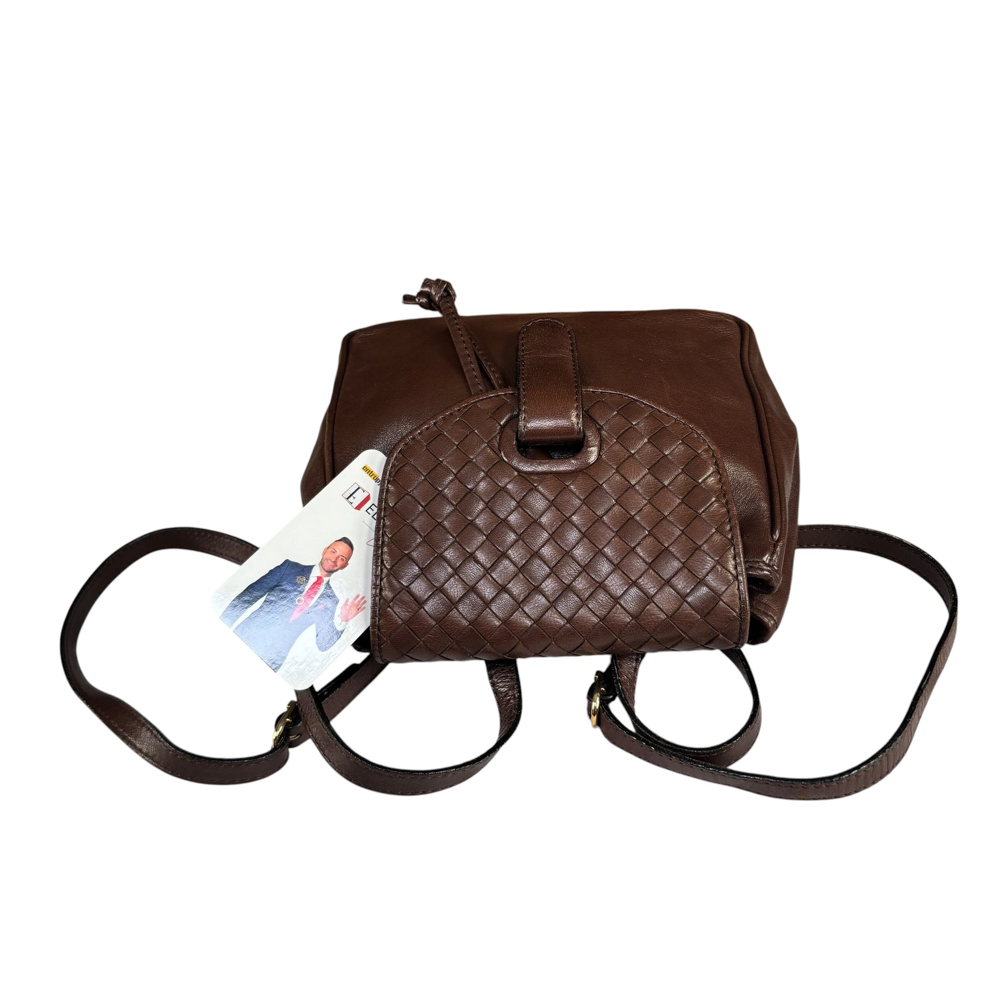 bottega veneta mini backpack Bottega Veneta Mini Brown Leather Backpack