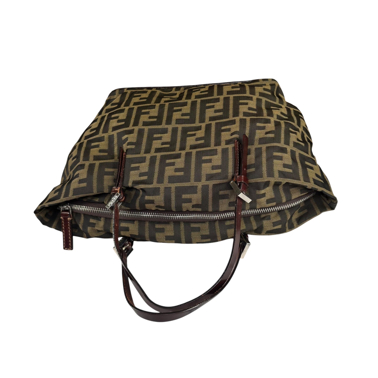 Fendi Zucca Y2K Canvas Mini Bucket Tote Purse