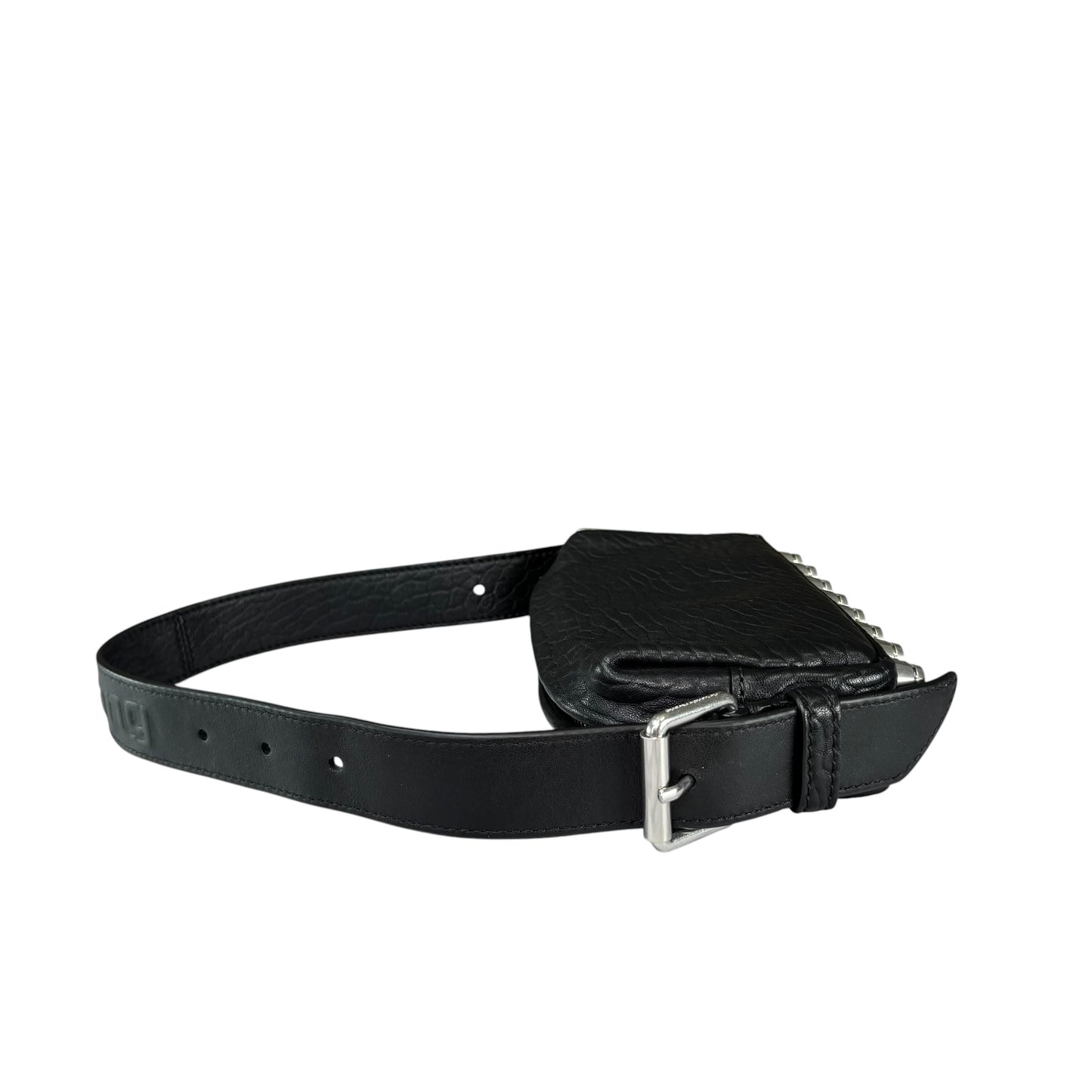 Alexander Wang Mini Ricco Black Leather Studded 2-Way Purse