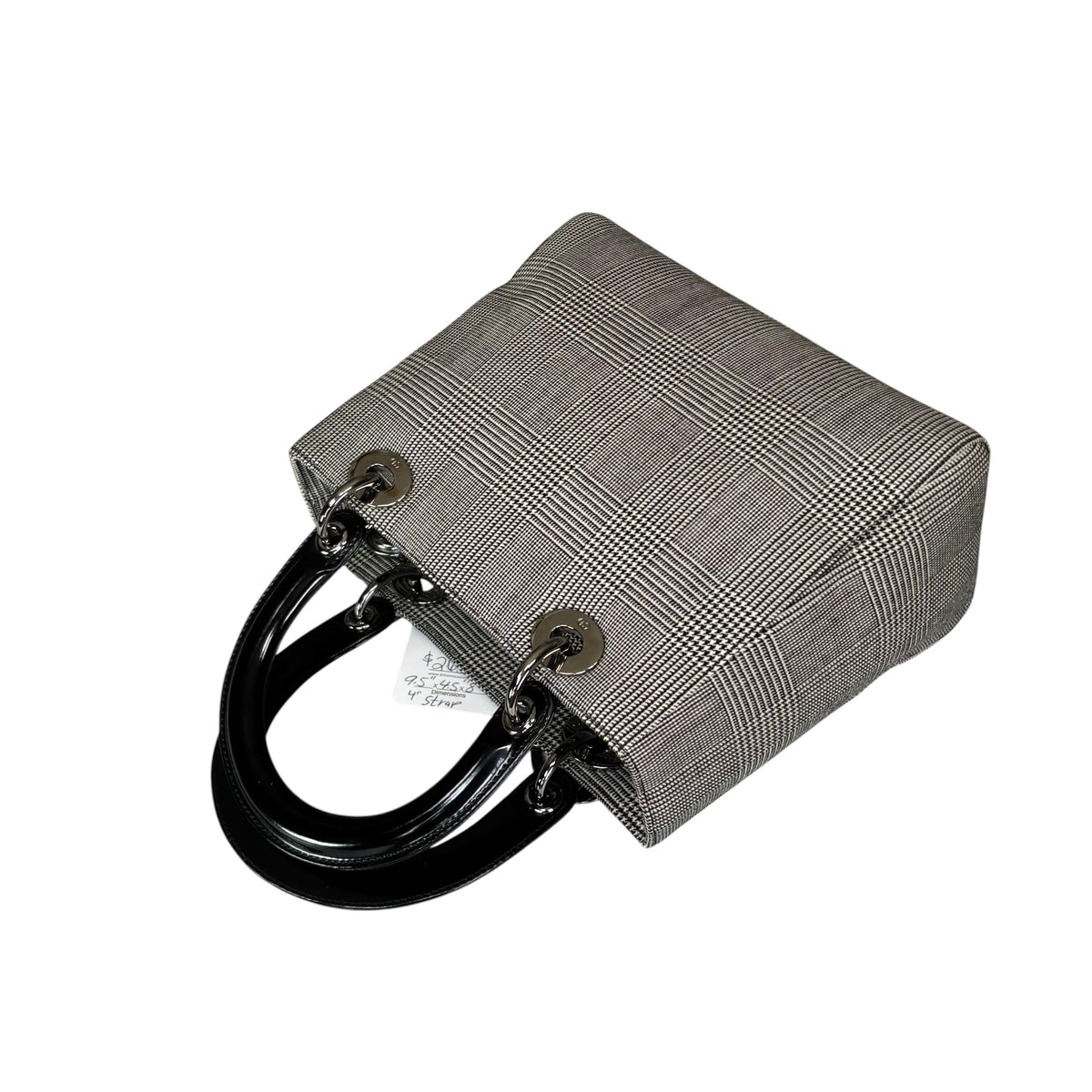 Christian Dior Lady Dior SHW Houndstooth Medium Purse