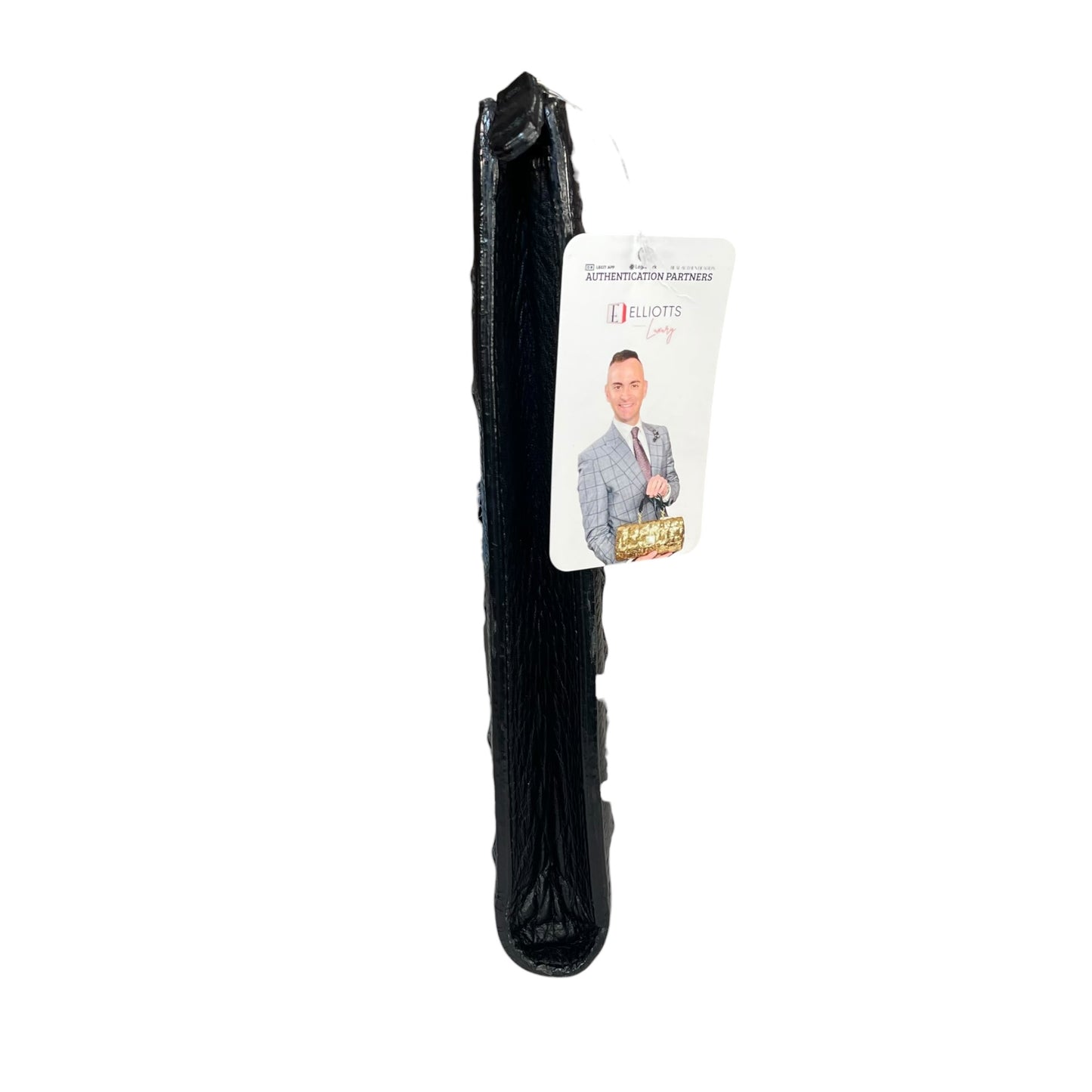 Jimmy Choo Derek XL Black Stars-All-Over Embossed Leather Portfolio iPad Sleeve