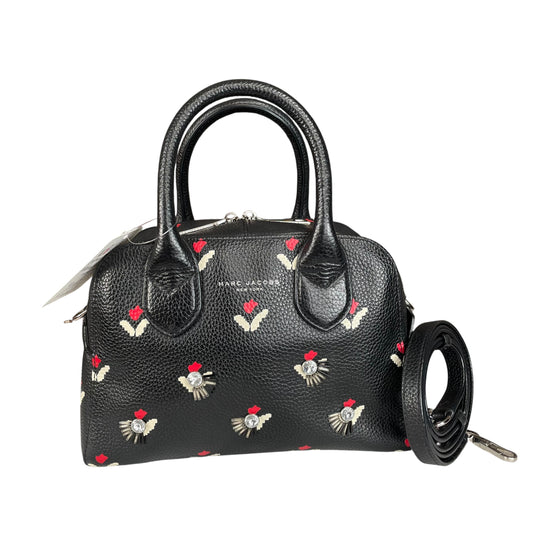 Marc Jacobs New York Tullip Collection Leather Beaded 2-Way SHW Zip Purse