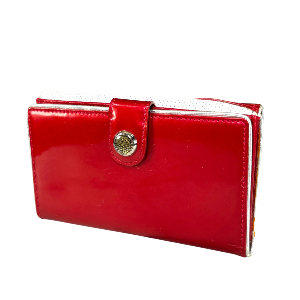 Christian Dior Y2K Cadillac Red / White Compact Wallet