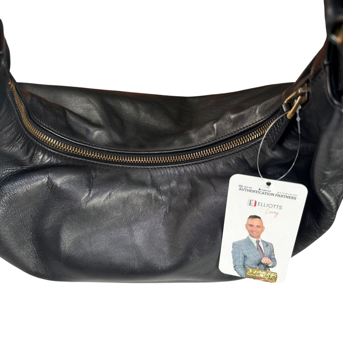 Gucci Y2K Horsebit GHW Black Leather Shoulder Hobo Purse