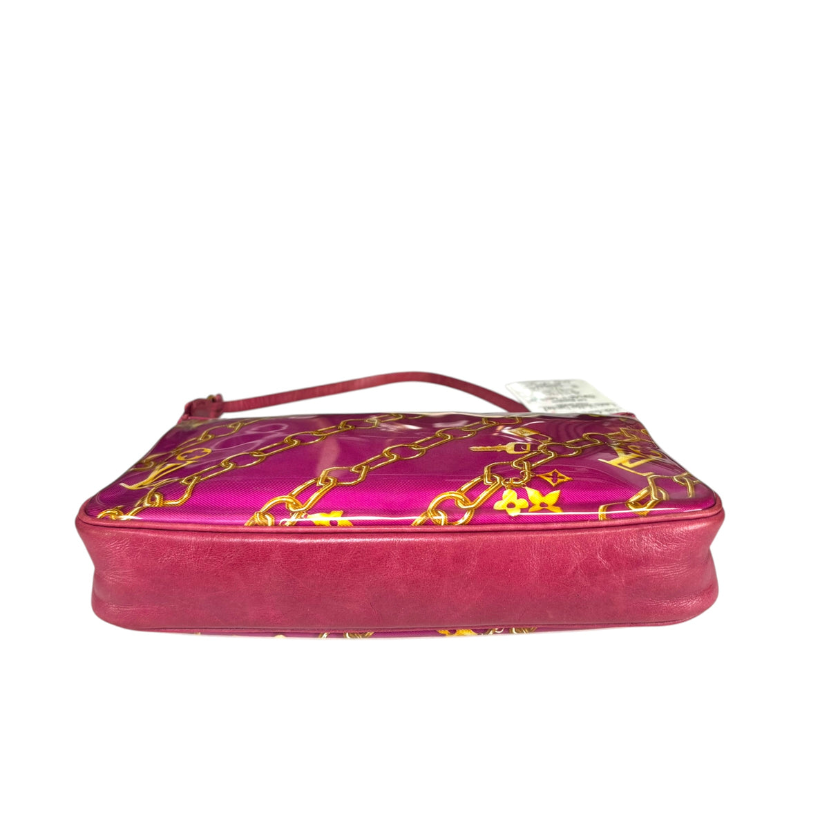 Louis Vuitton Y2K Limited GHW Chain PVC / Leather Fushia Mini Pouchette Purse