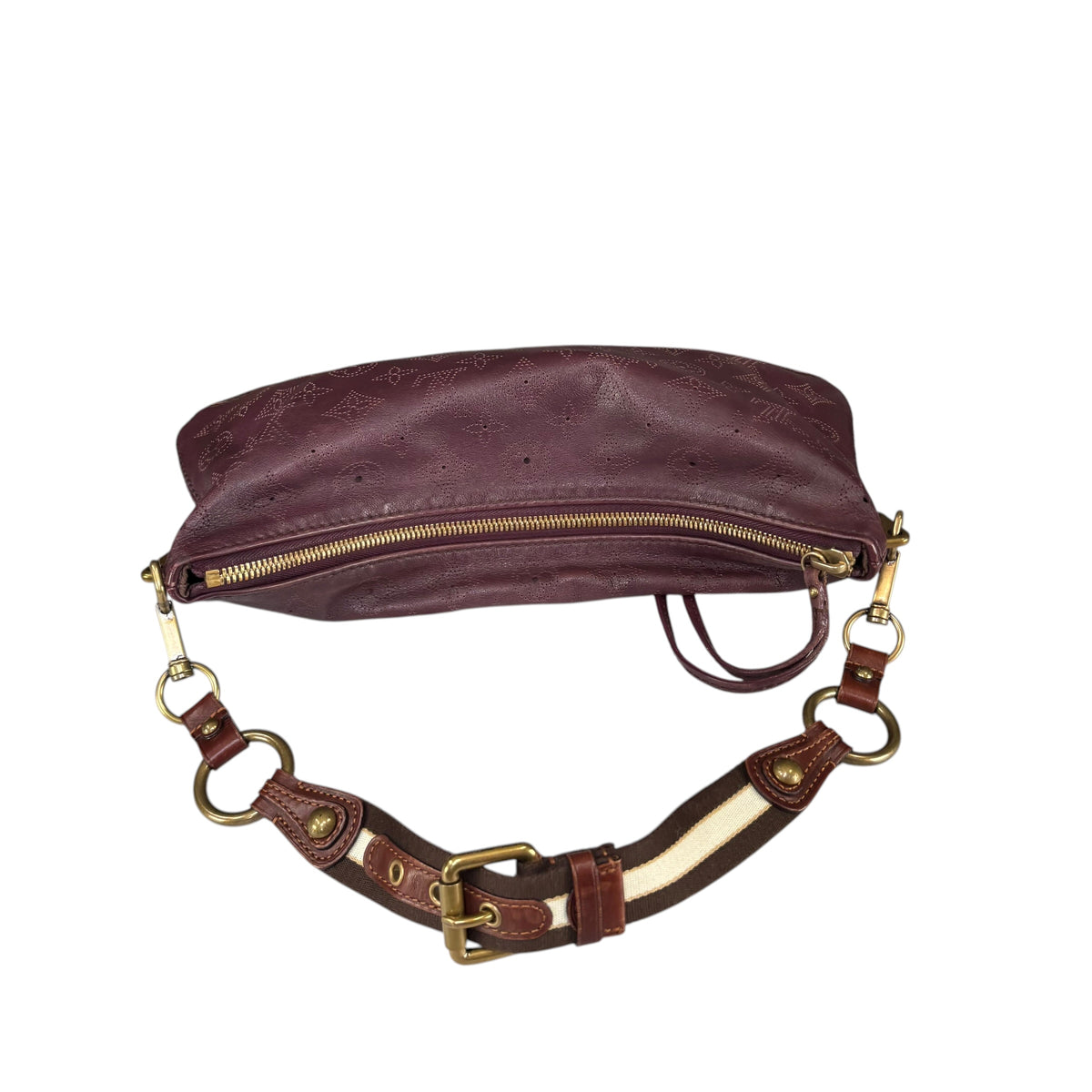 Louis Vuitton Limited Edition Mahina Bordeaux Leather Onatah PM Pouchette Hobo