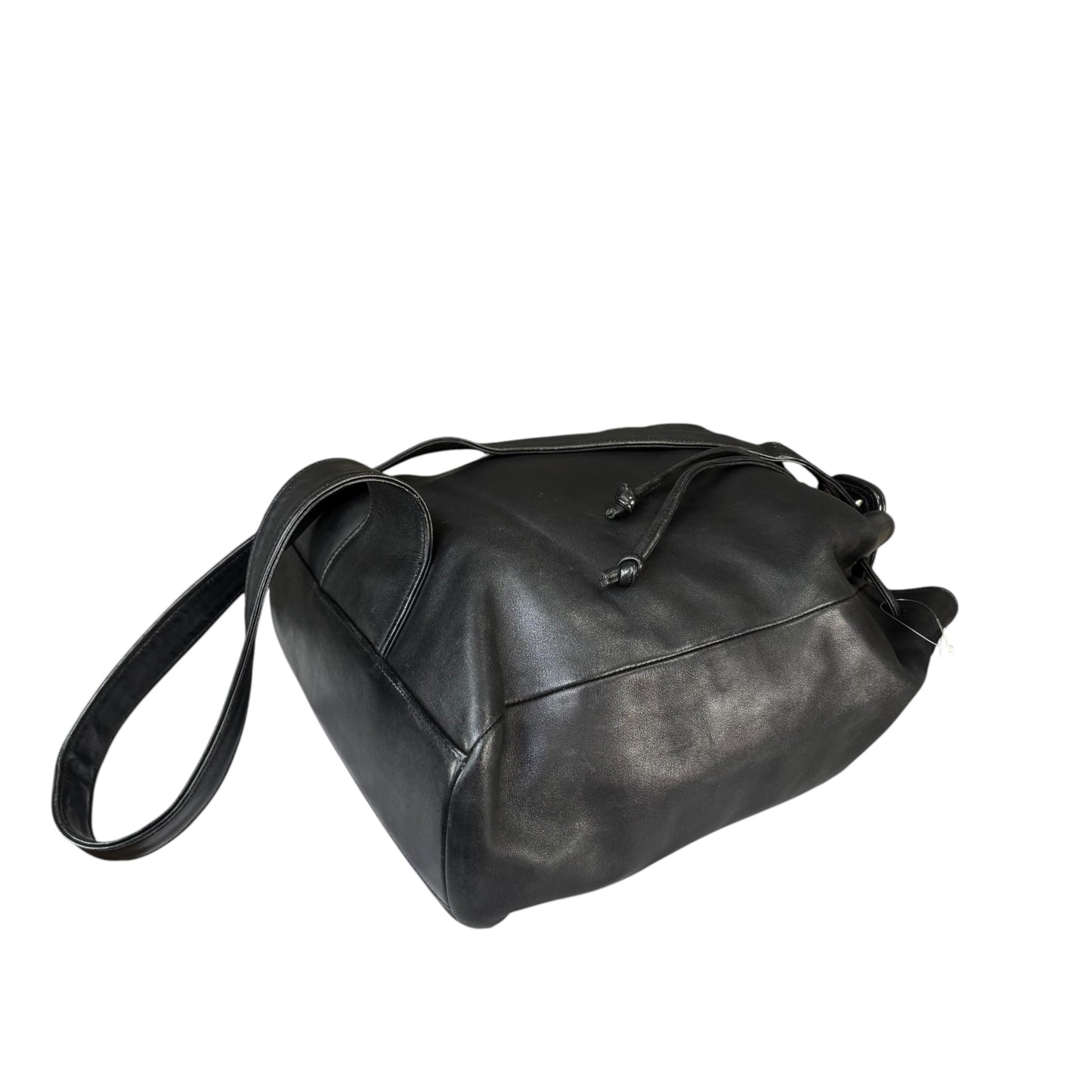 Coach Sonoma Black Leather  Slingpack Drawstring Shoulder Bucket Tote