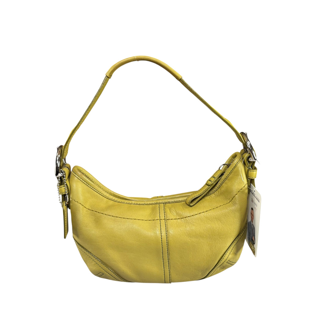 Coach Y2K SoHo Small Croissant Lime Leather SHW Shoulder Purse
