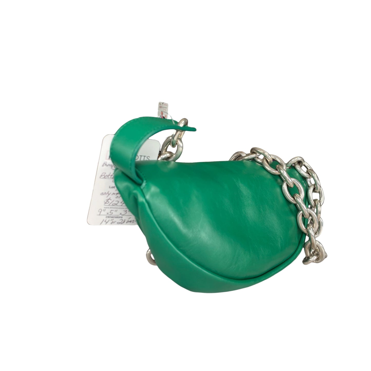 Bottega Veneta Dumpling Green Nappa SHW Chain Sling Bum Belt Bag