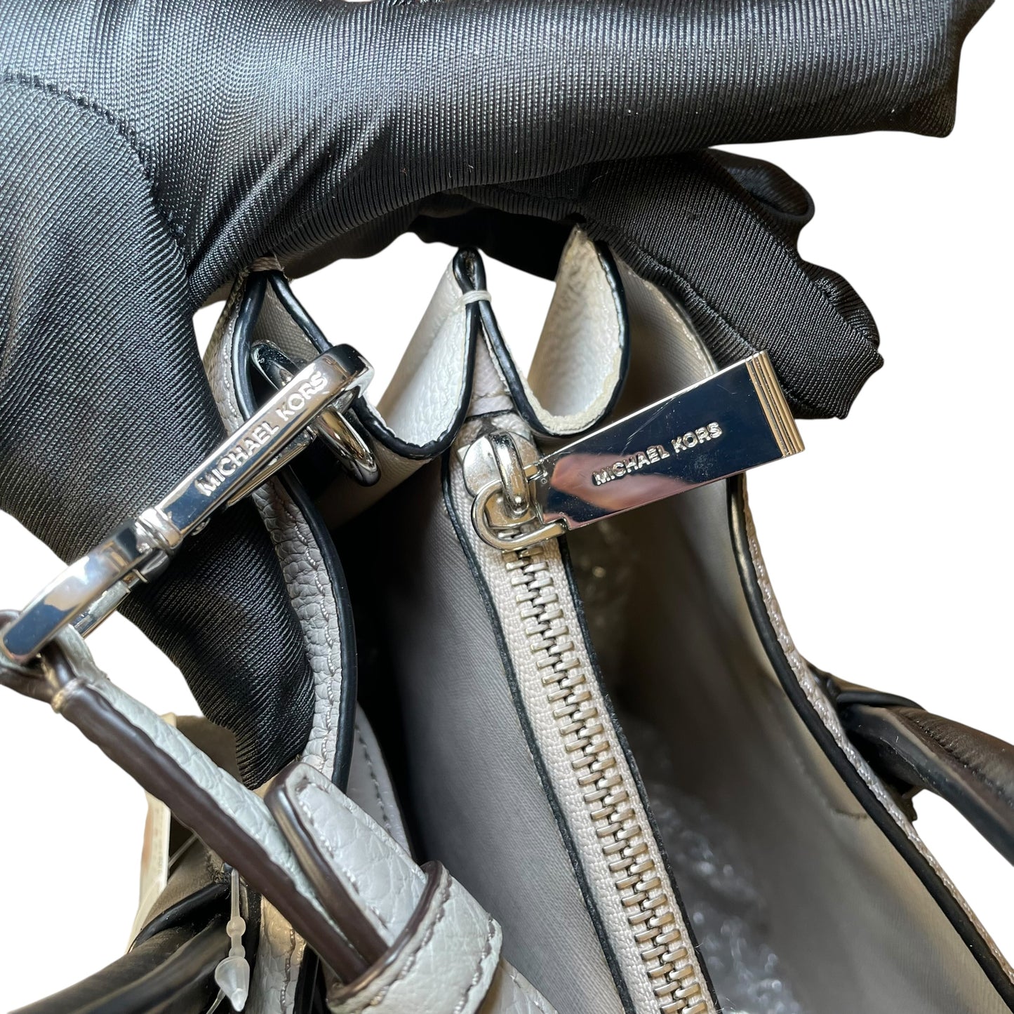 Michael Kors Mercer Large Tricolor Leather SHW Tote 2-Way Crossbody