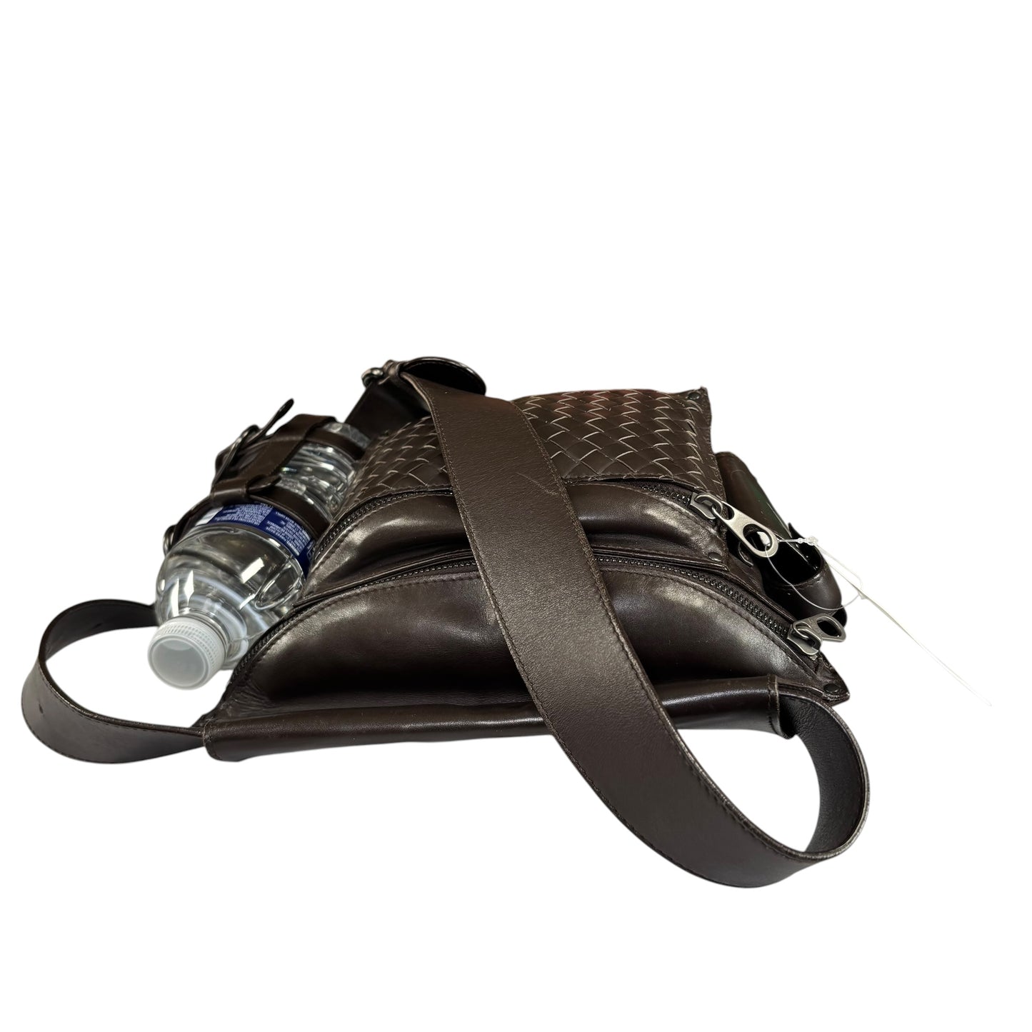 Bottega Veneta Travel Brown Leather Belt Bum Sling Pack Fanny Bag