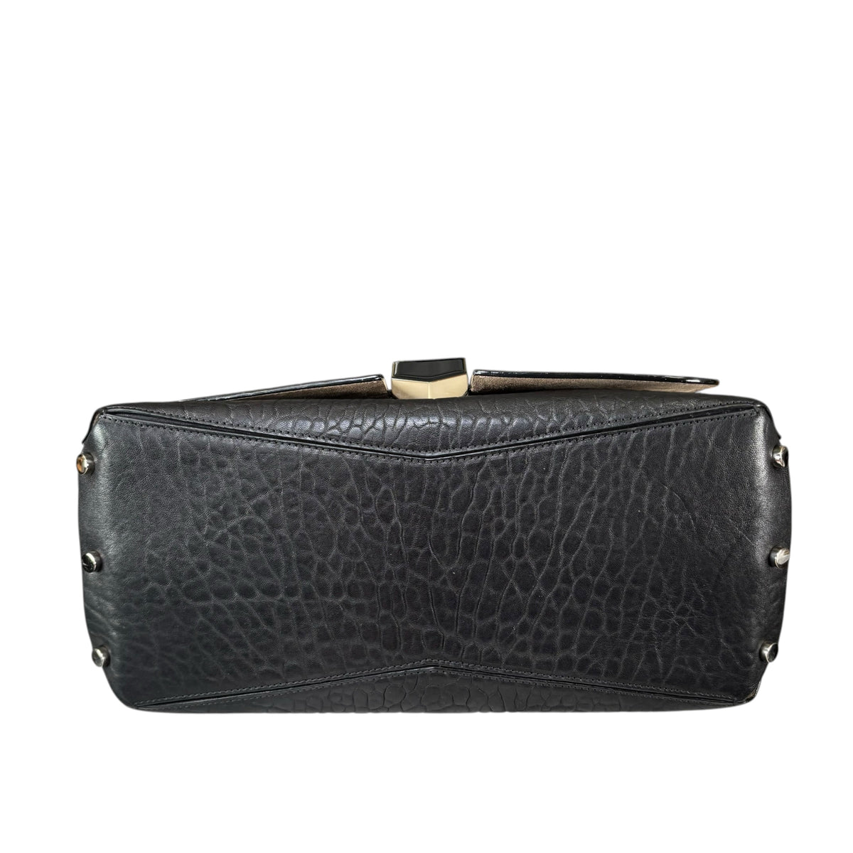 Jimmy Choo Lockett Black Large SHW 2-Way Satchel Bag