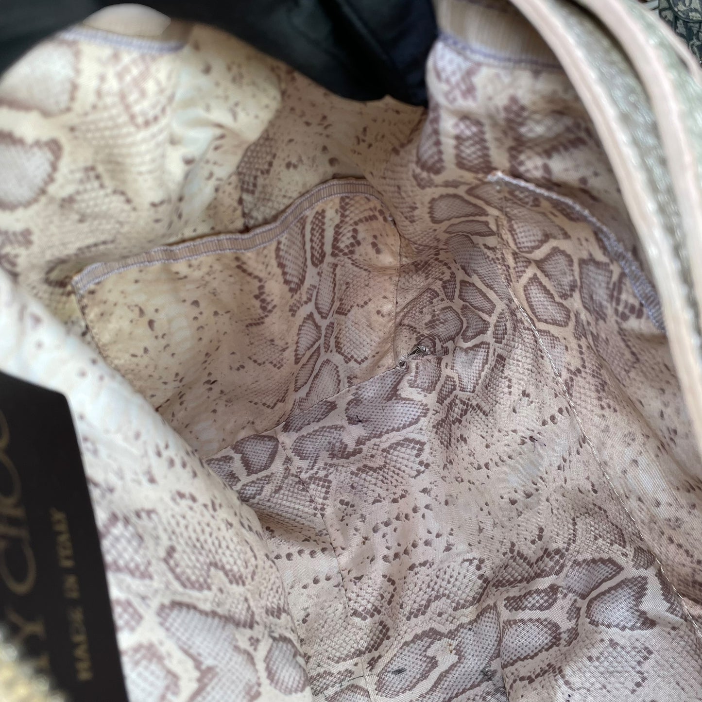Jimmy Choo Y2K Metallic GHW Aged Golden Foil Leather XL Hobo