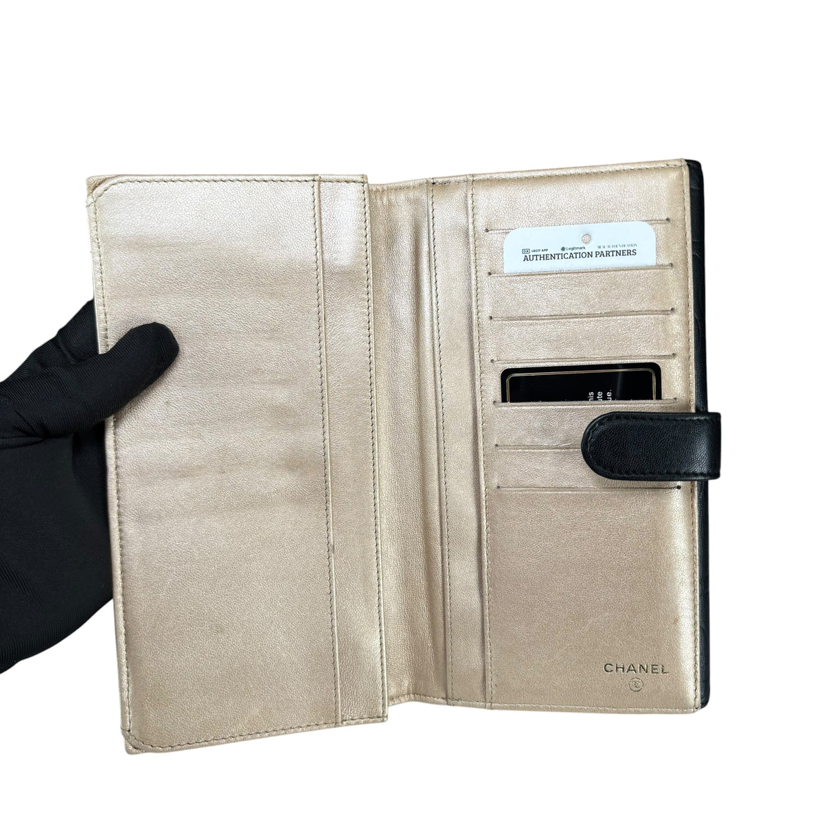 Chanel CC Camellia GHW Lambskin Continental Long Wallet