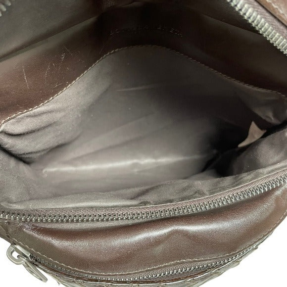Bottega Veneta Bum Sling Pack Fanny Belt Leather Woven Multi Pocket Holder Bag