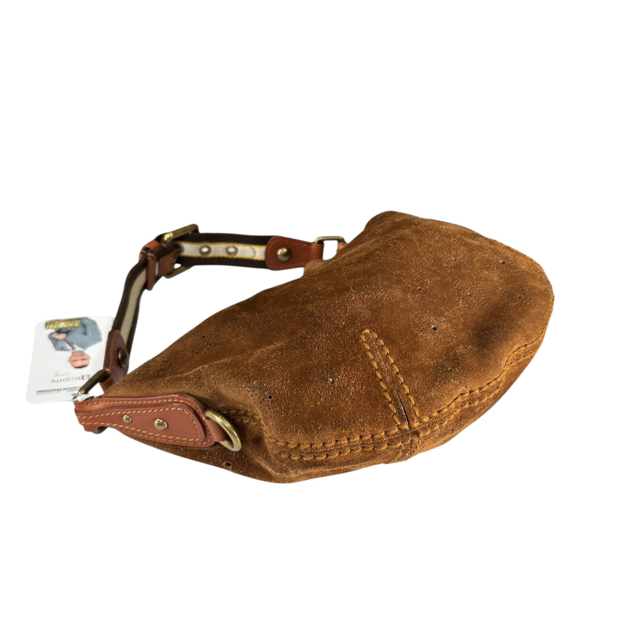 Louis Vuitton Y2K Onata Brown Suede Mahina PM Mini Leather Hobo Purse
