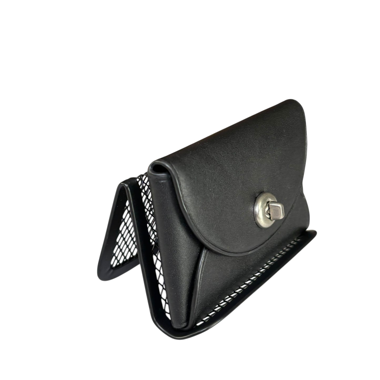 Coach Limited Turn-Lock Leather Rose Stud Card Holder