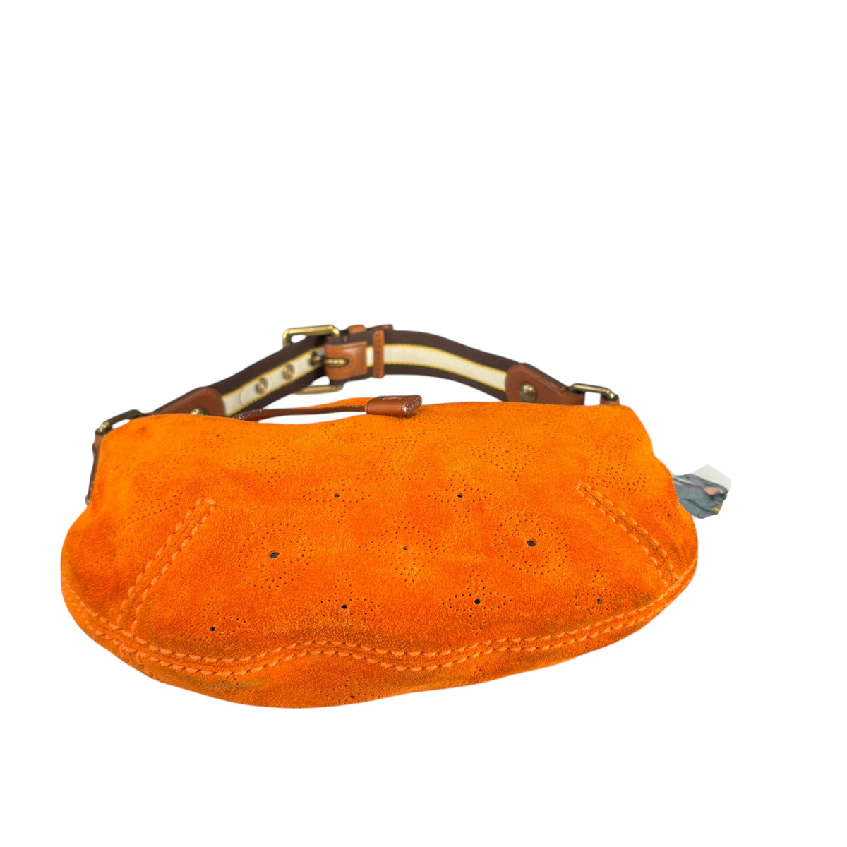 Louis Vuitton Y2K Onata Orange Suede Mahina PM Mini Leather Hobo Purse