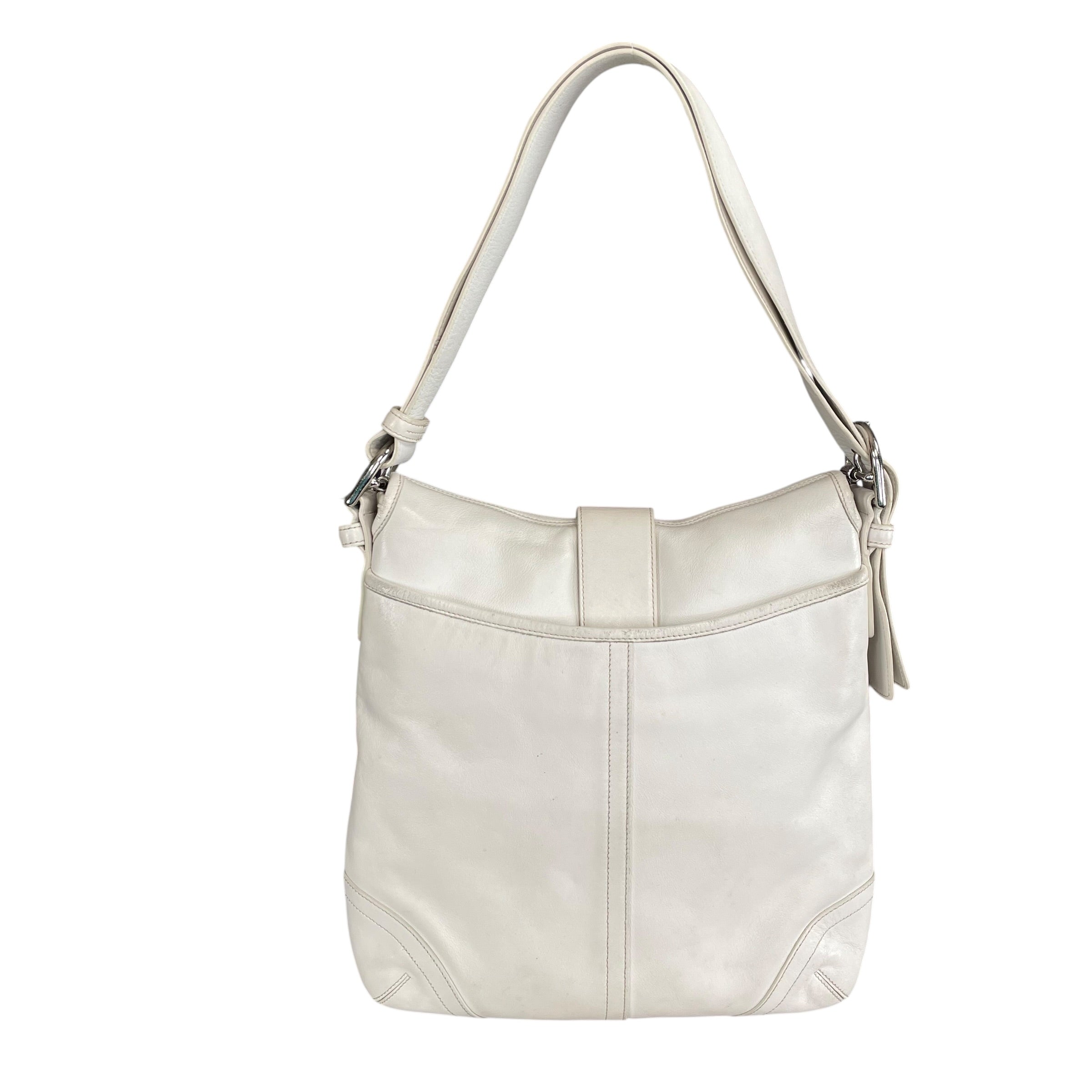 バッグ COACH hand bag SOHO legacy y2k Pocket Coach Soho Legacy Leather Off White Buckle Crossbody Y2K 2-Way