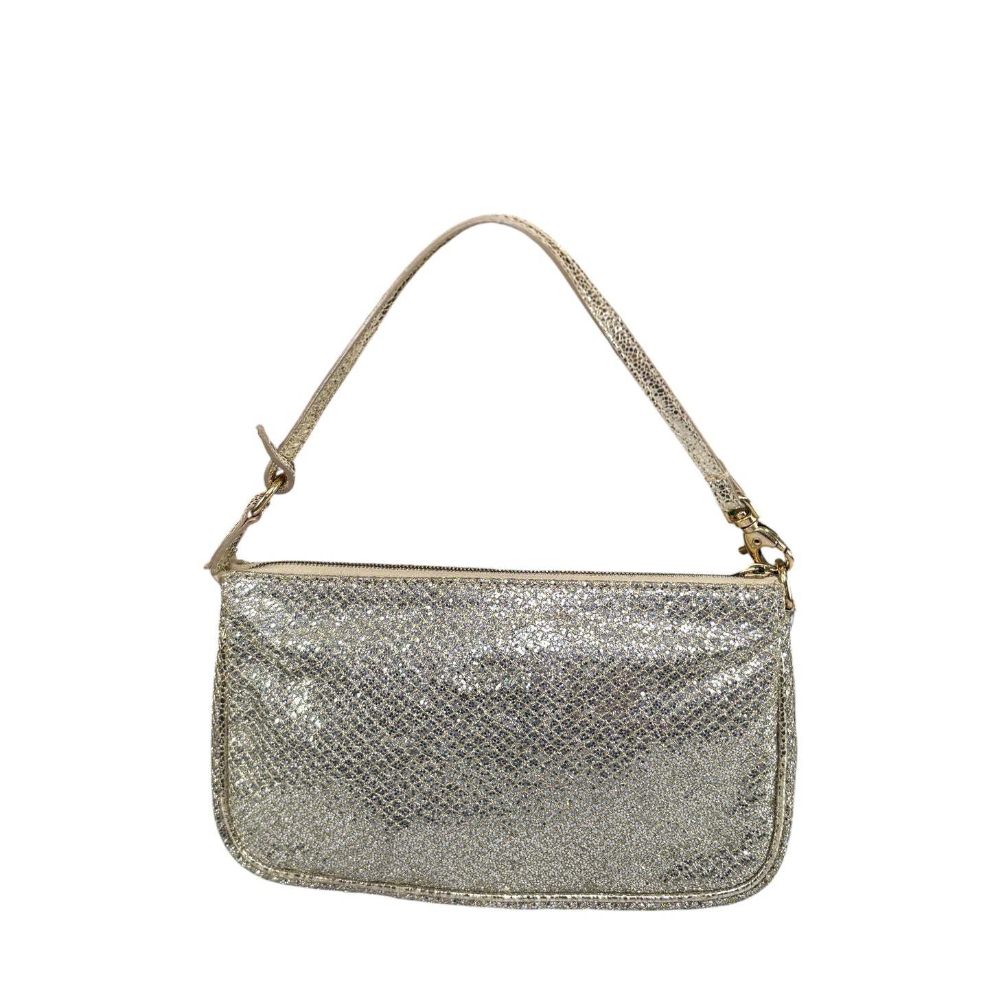Jimmy Choo Glitter GHW Pouchette Shoulder Purse
