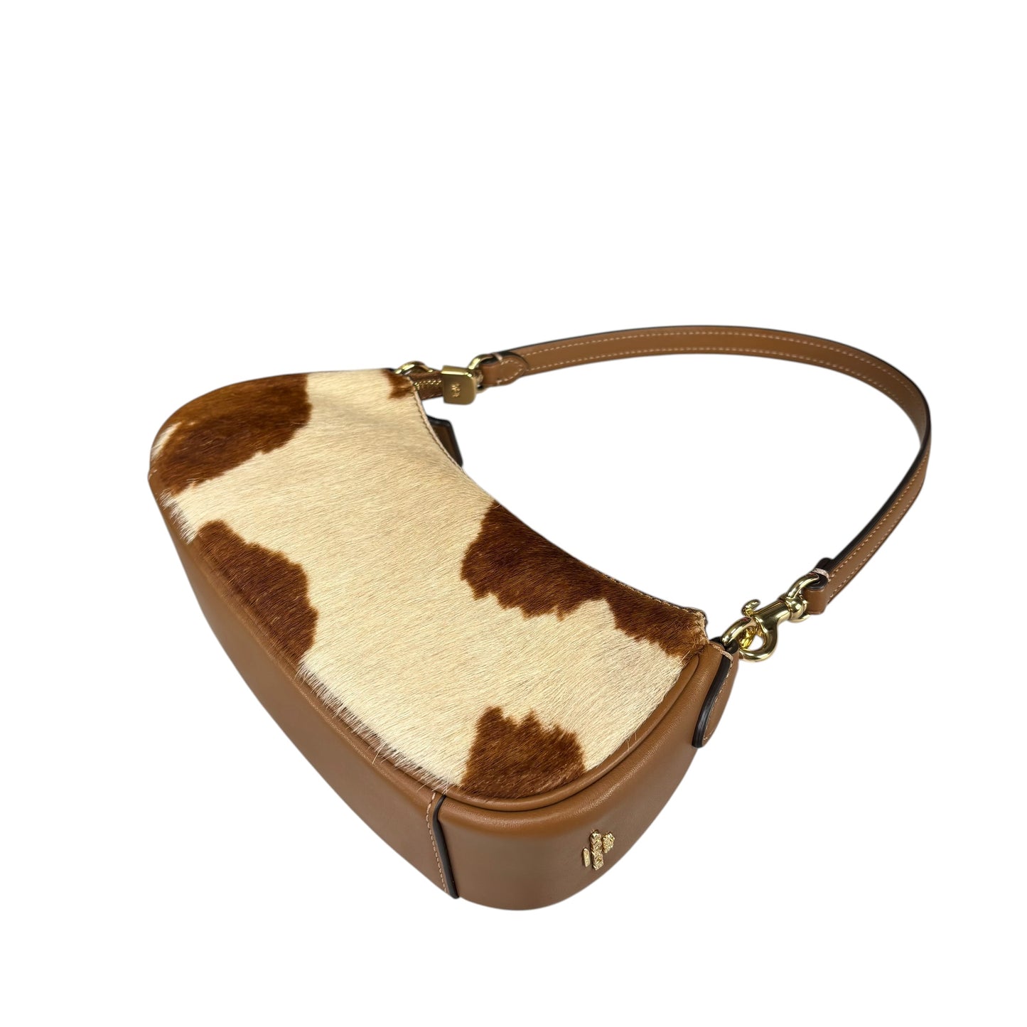 Coach Ashton Mini Brown GHW Hair Calf 2-Way Shoulder Purse
