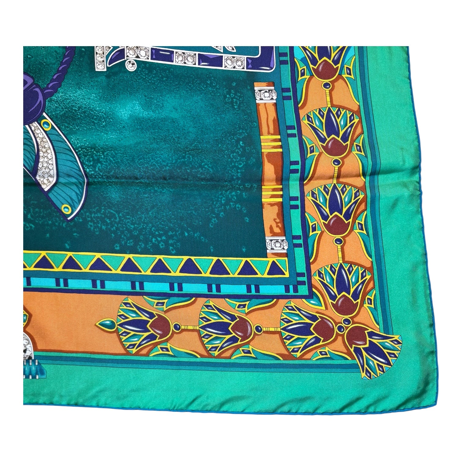 Cartier Must de Cartier “Le Scarabée” 34” x 34” Egyptian Motif